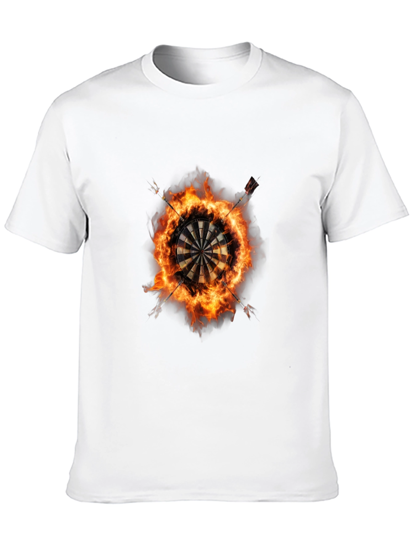 Fiery Dartboard Graphic Tee