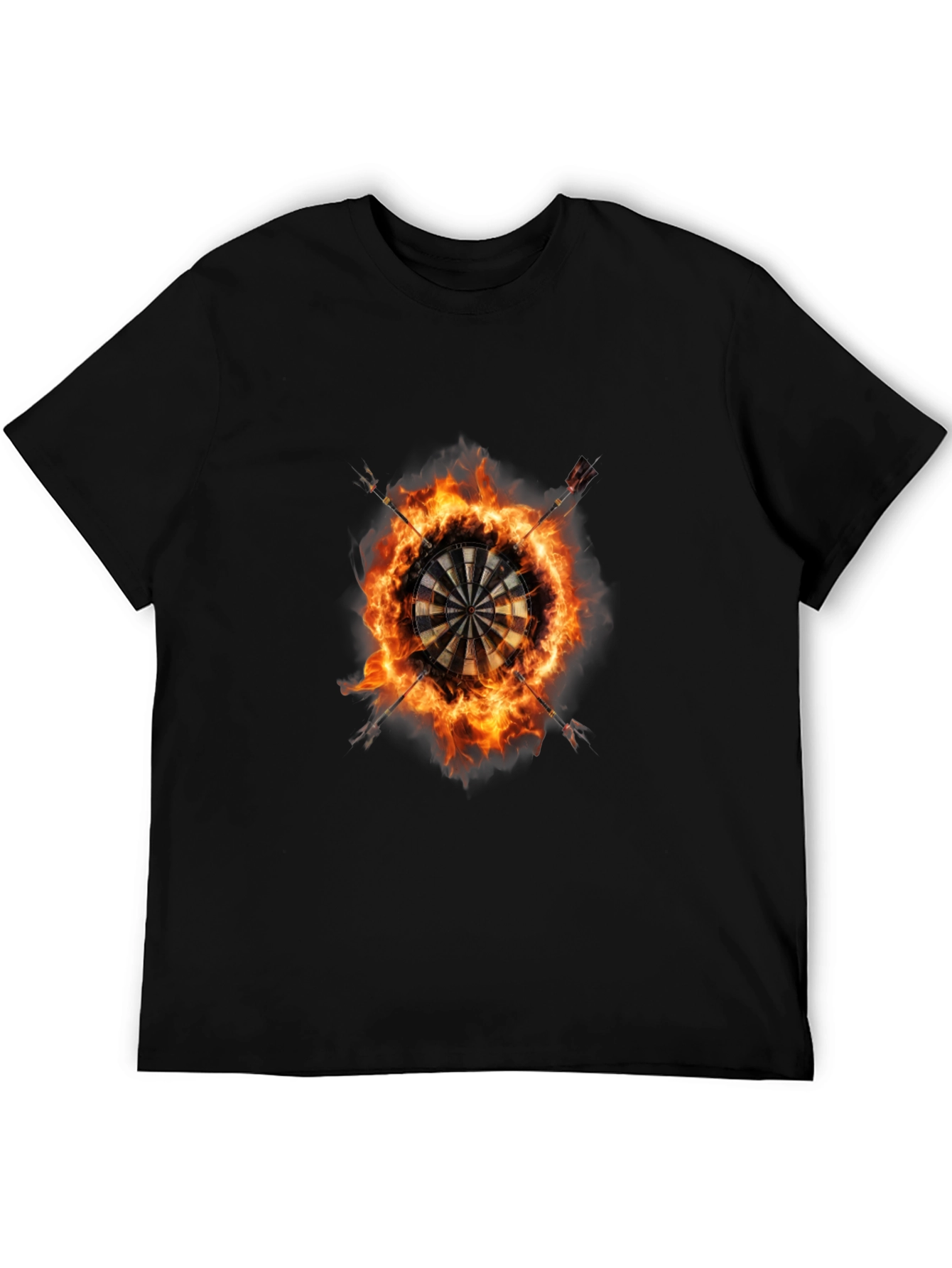 Fiery Dartboard Graphic Tee