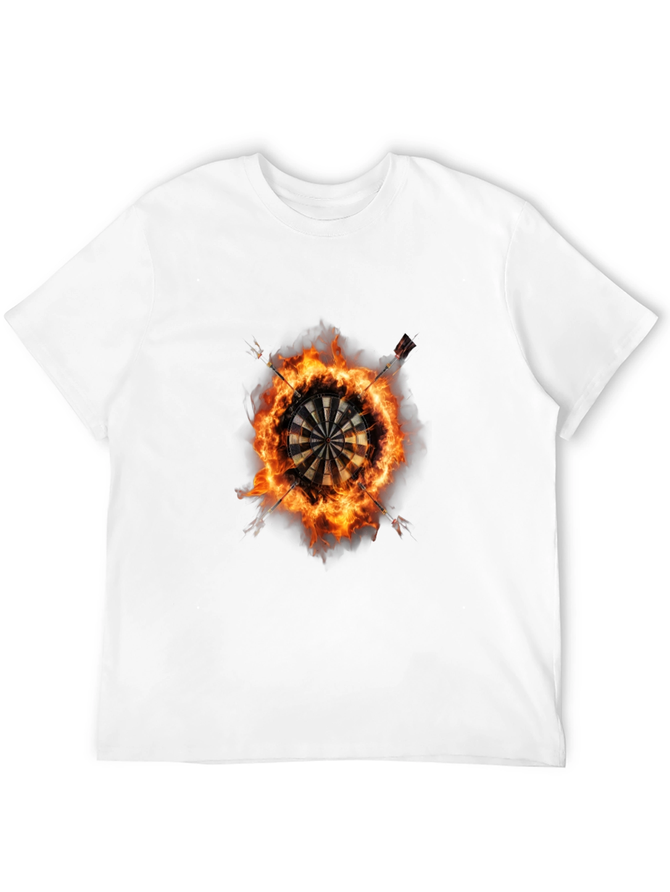 Fiery Dartboard Graphic Tee