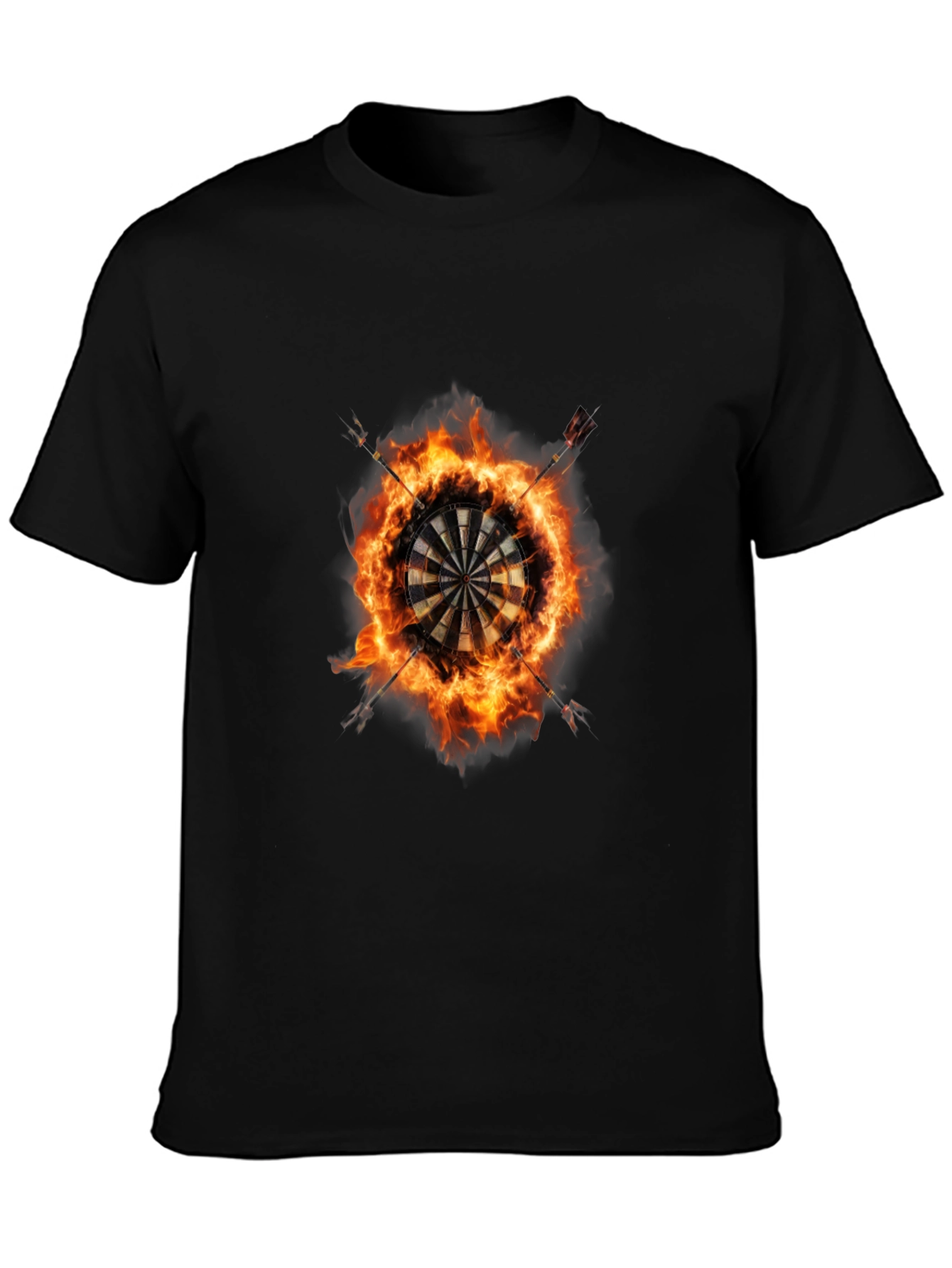 Fiery Dartboard Graphic Tee