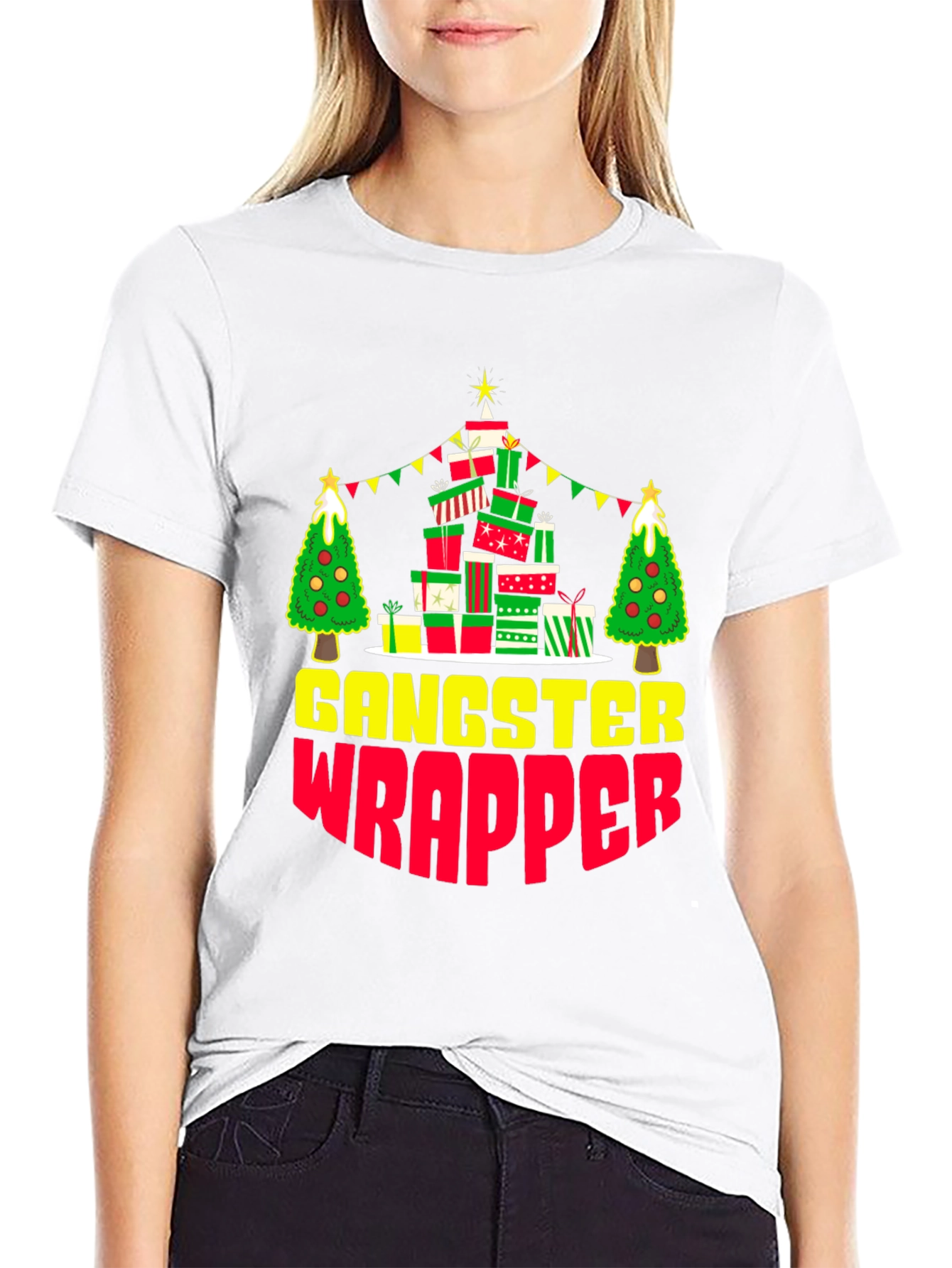 Gangster Wrapper Christmas T-Shirt