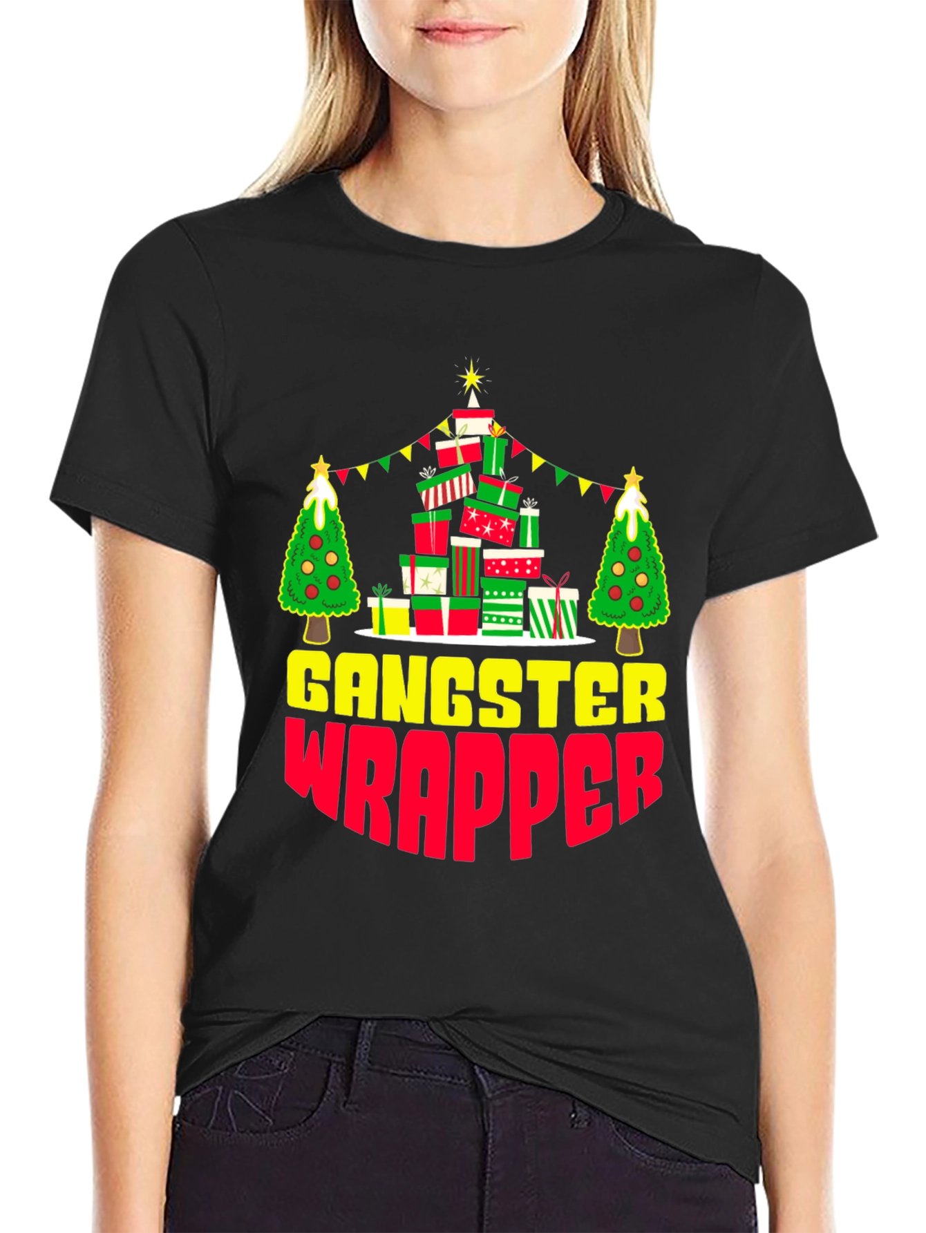 Gangster Wrapper Christmas T-Shirt