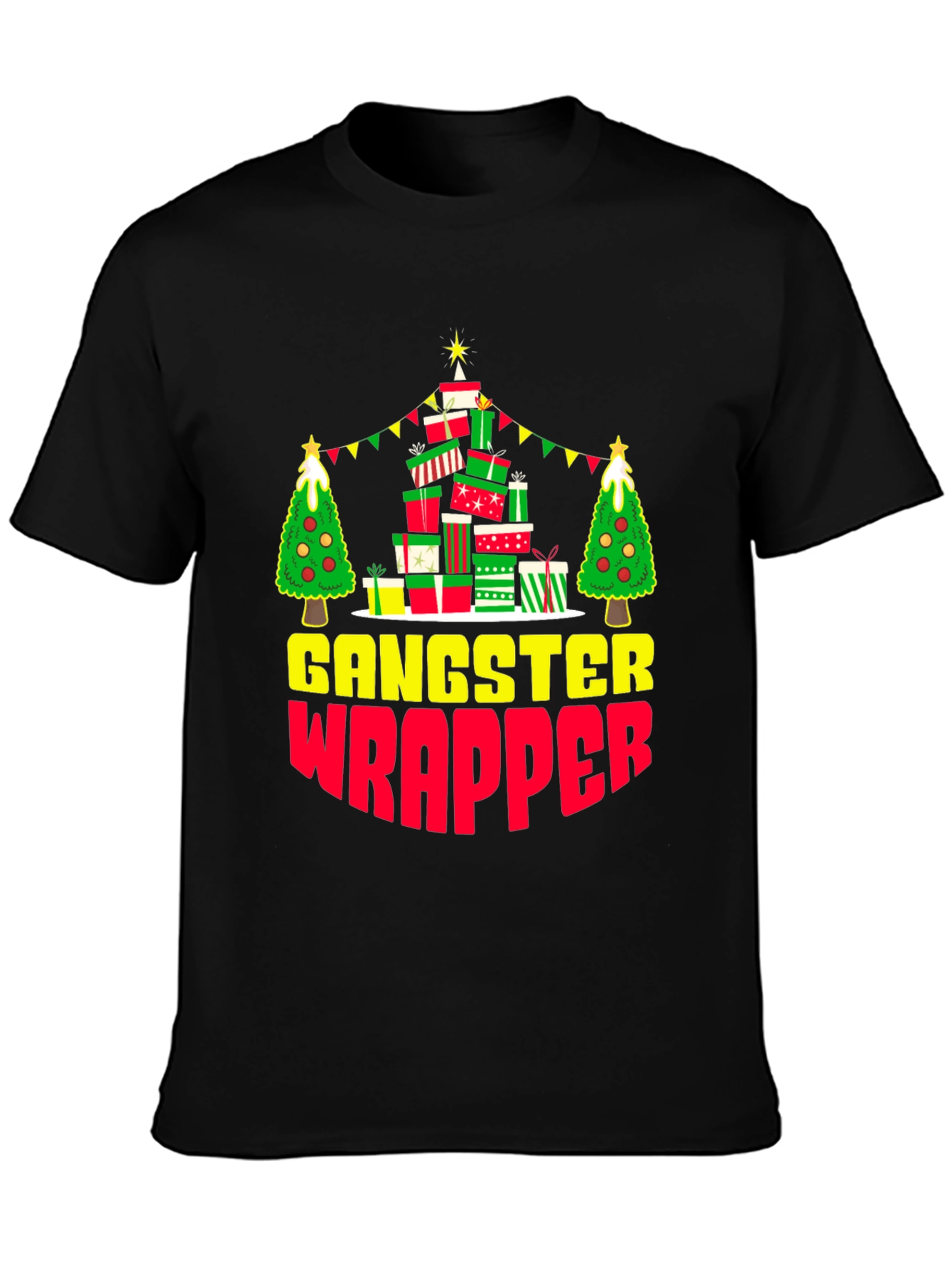 Gangster Wrapper Christmas T-Shirt