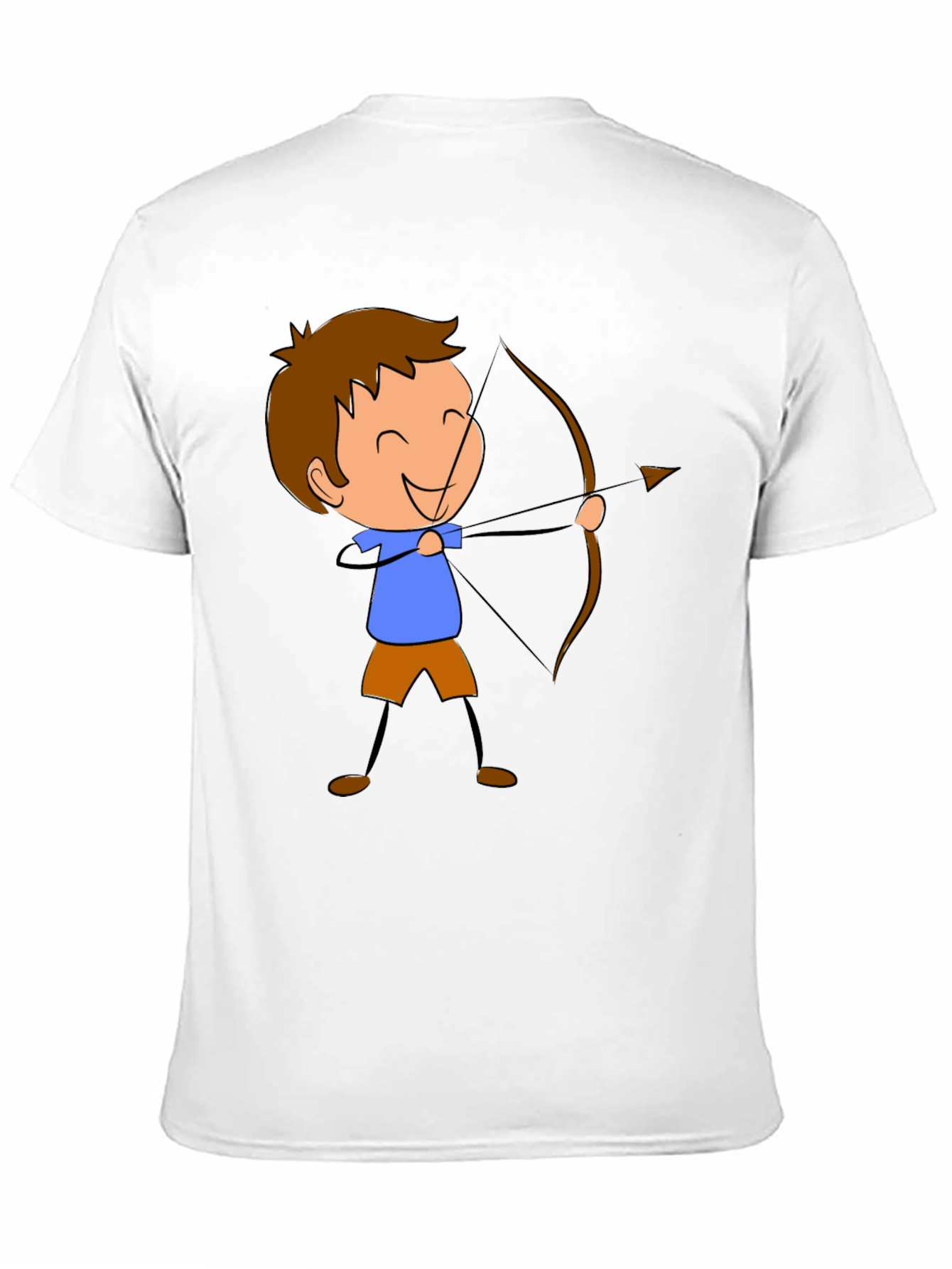 Archer Cartoon Graphic Print Black T-Shirt