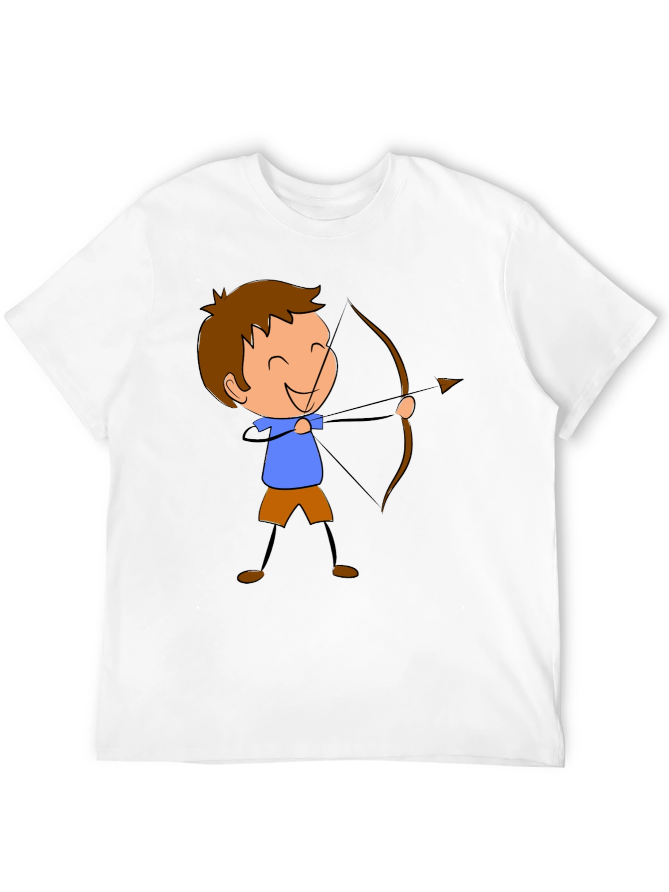Archer Cartoon Graphic Print Black T-Shirt