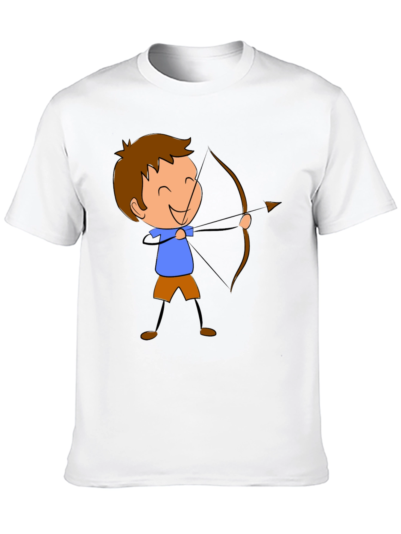 Archer Cartoon Graphic Print Black T-Shirt