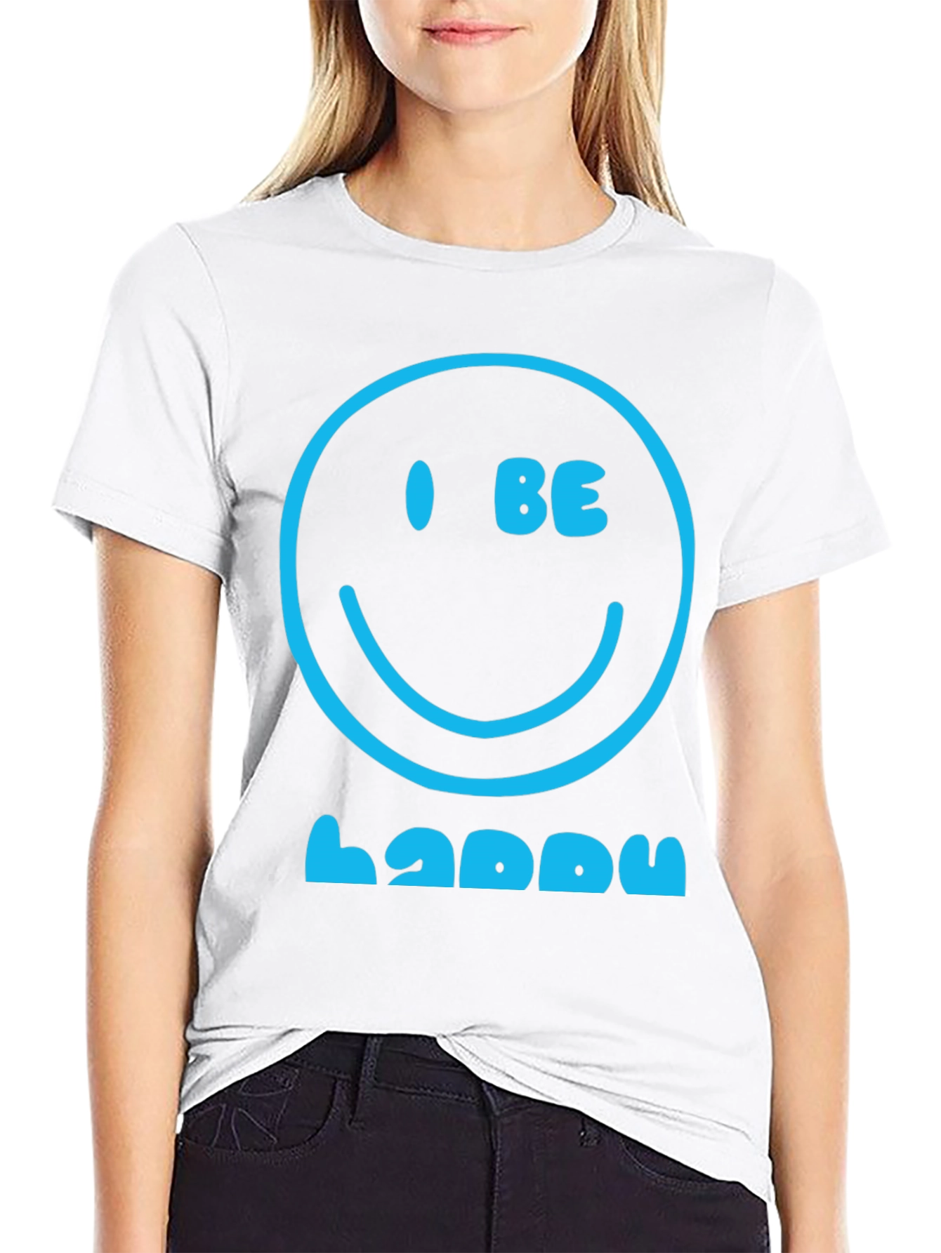 I Be Happy Graphic Tee - Positive Vibes T-Shirt