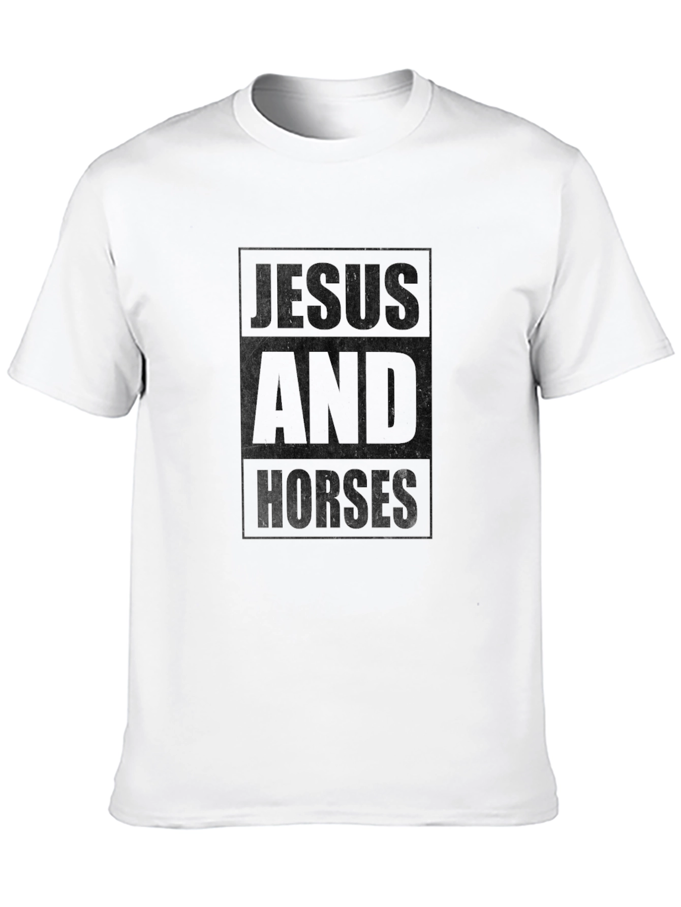 Jesus and Horses Graphic T-Shirt