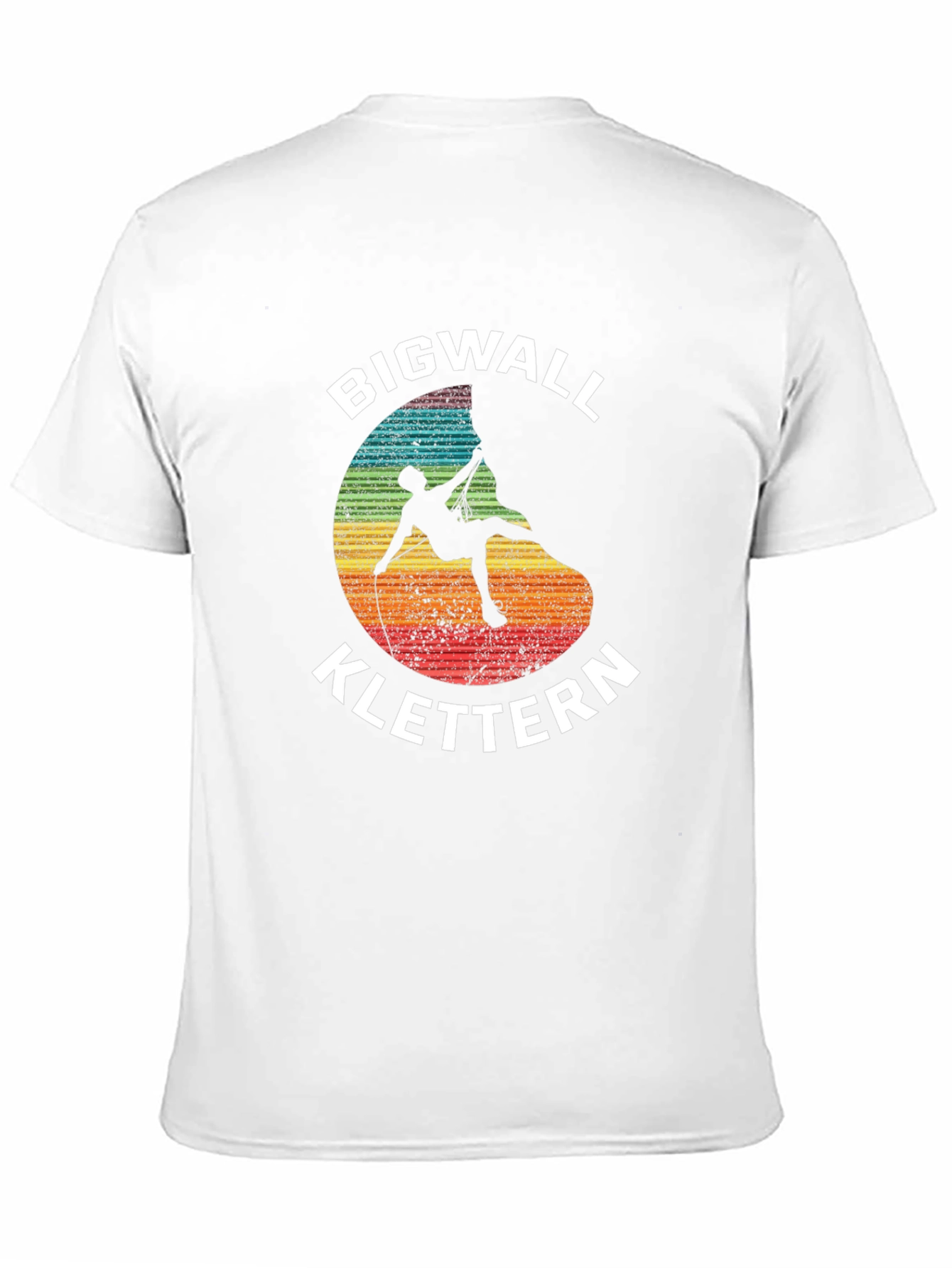 Bigwall Klettern Climber Graphic Black T-Shirt