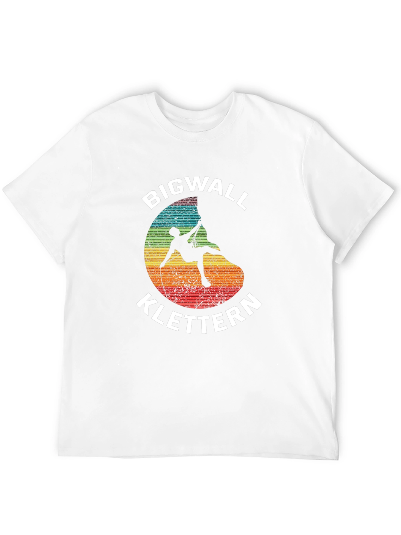 Bigwall Klettern Climber Graphic Black T-Shirt