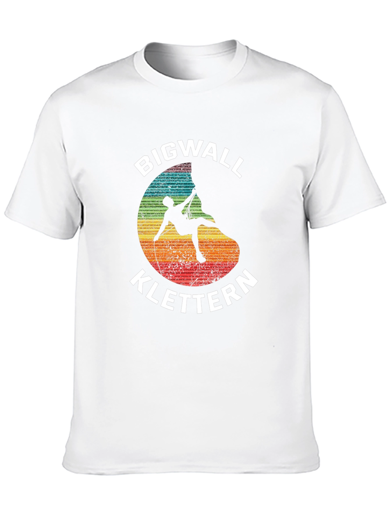 Bigwall Klettern Climber Graphic Black T-Shirt