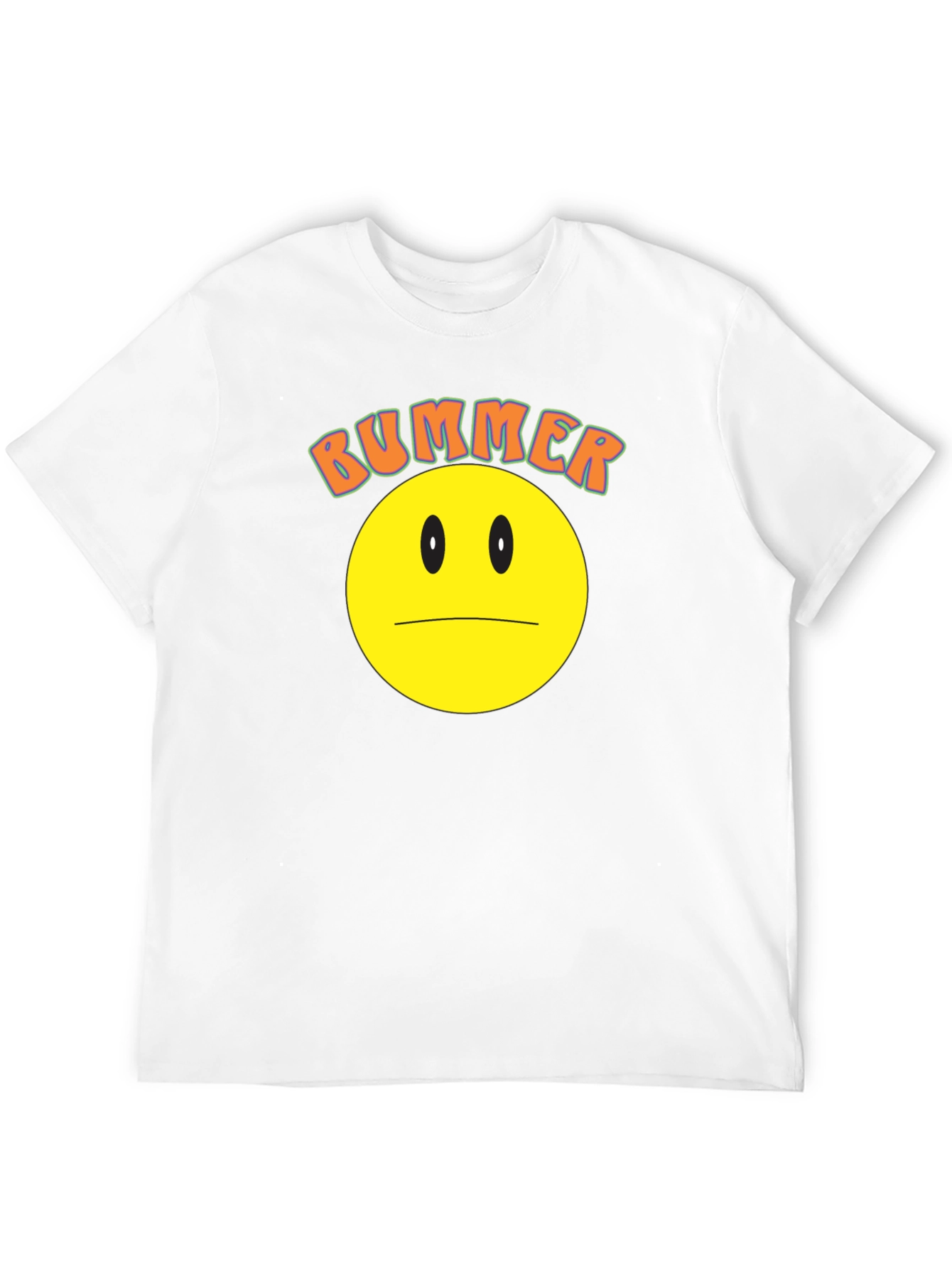 Bummer Smiley Face Graphic Tee - Black