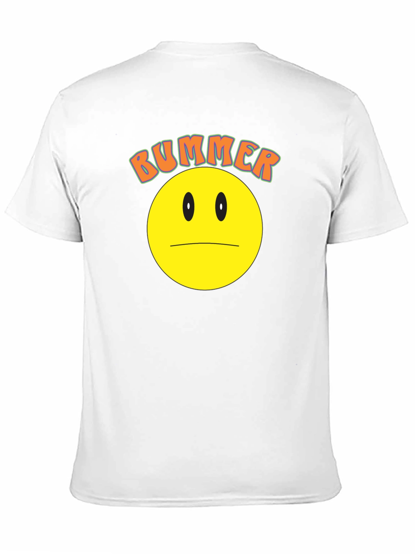 Bummer Smiley Face Graphic Tee - Black
