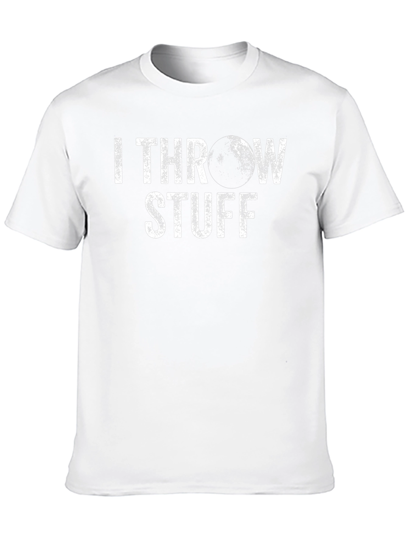 I Throw Stuff Black T-Shirt