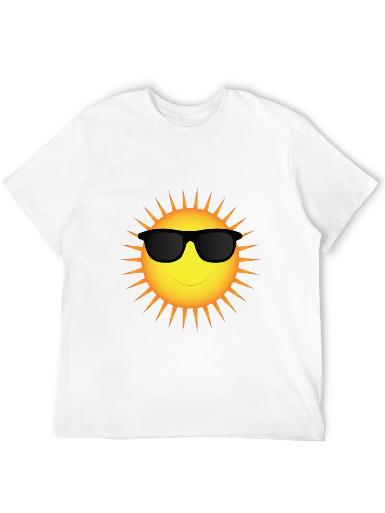 Cool Sun Graphic T-Shirt - Black Cotton Blend Tee