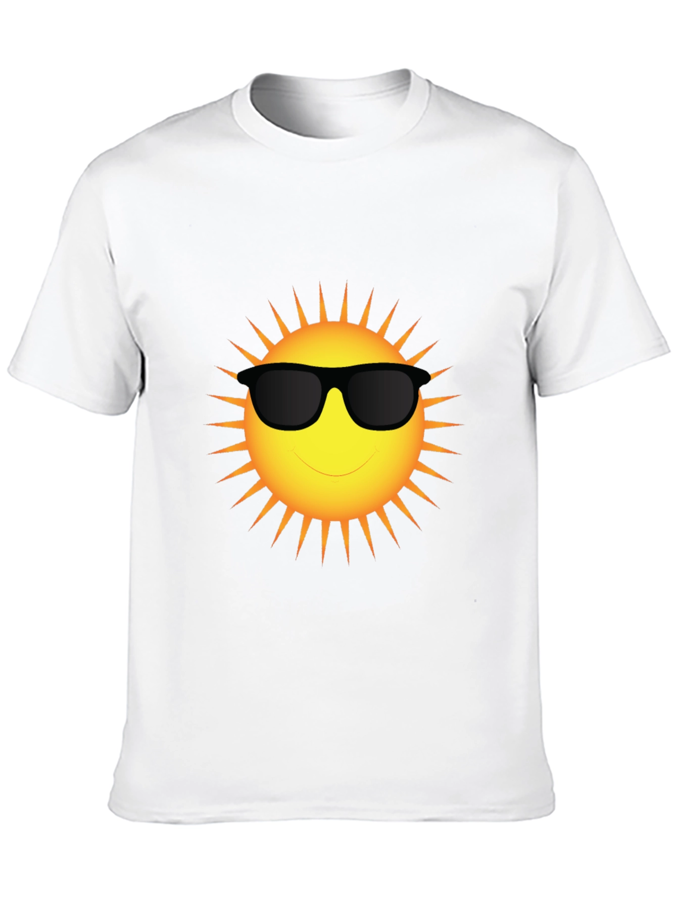 Cool Sun Graphic T-Shirt - Black Cotton Blend Tee