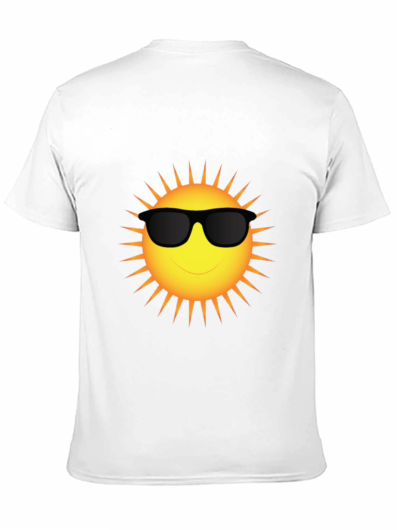 Cool Sun Graphic T-Shirt - Black Cotton Blend Tee
