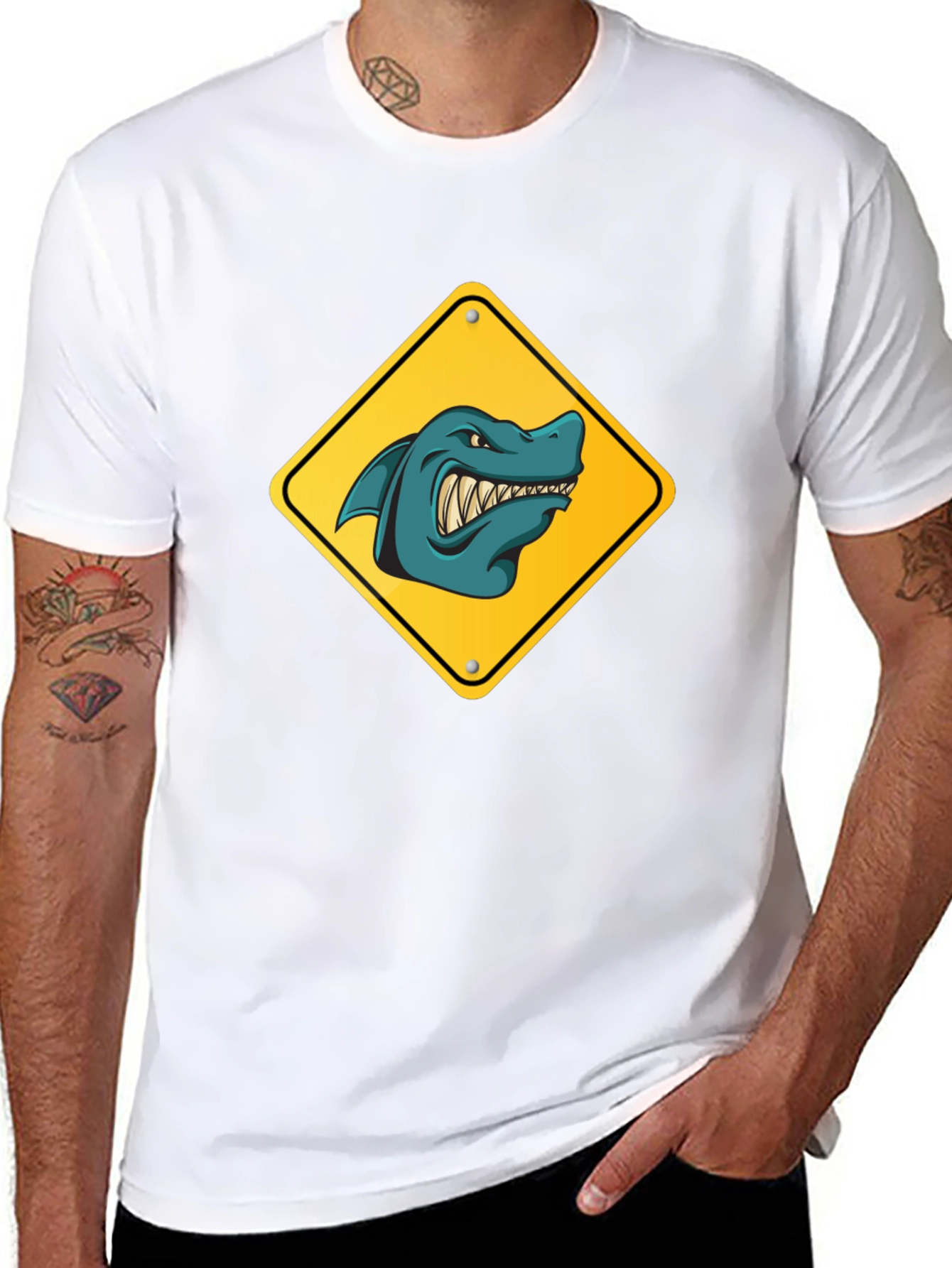 Shark Crossing Graphic T-Shirt