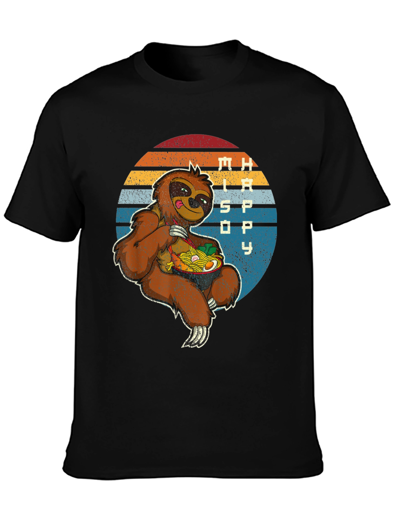 Sloth Ramen Graphic Tee - Chill & Hungry