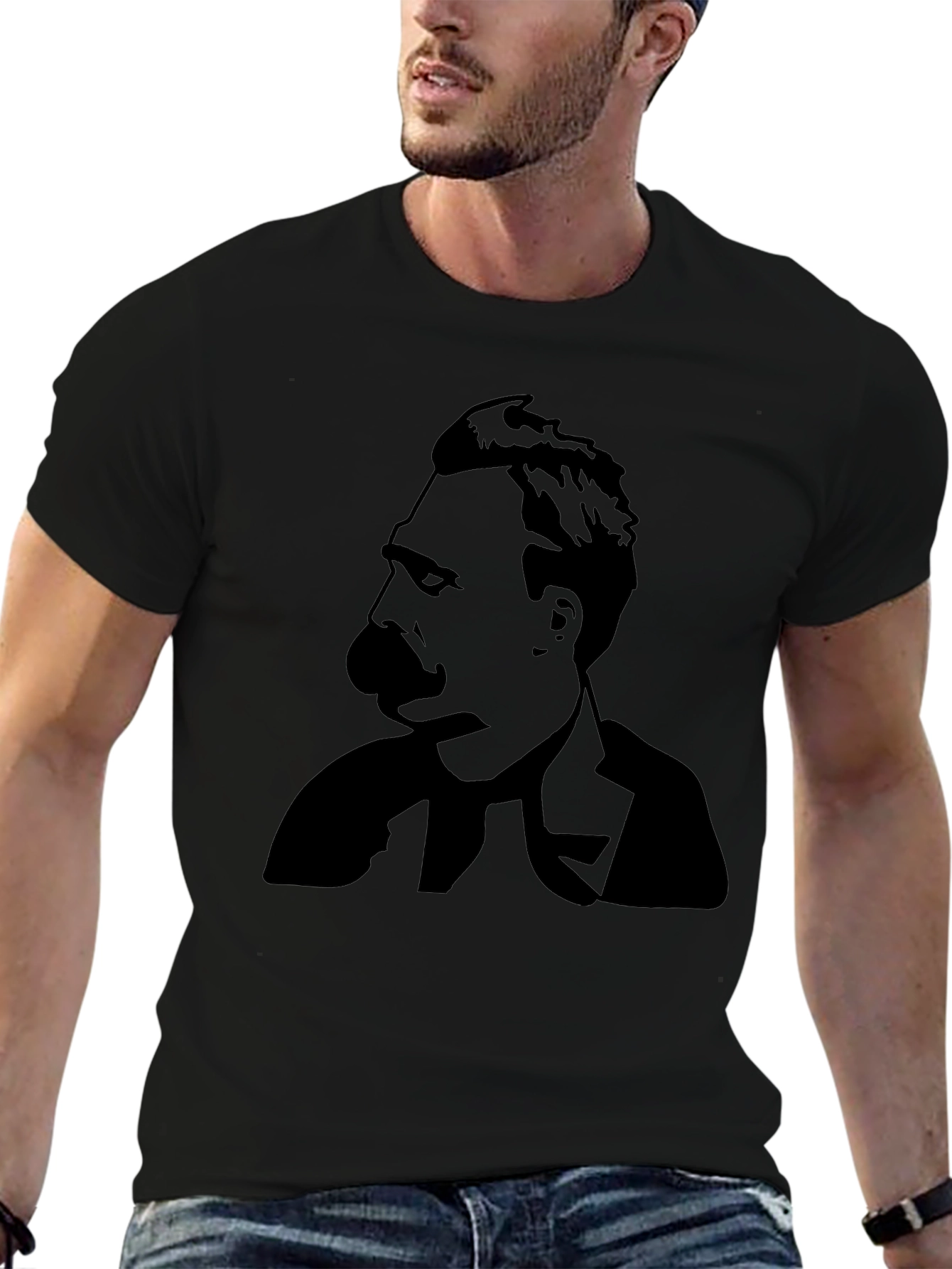 Nietzsche Silhouette Black T-Shirt