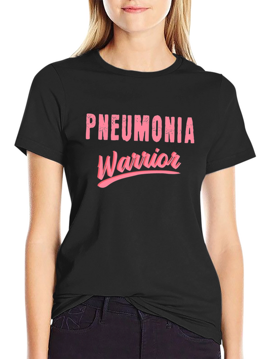 Pneumonia Warrior Graphic Tee - Support and Awareness T-Shirt
