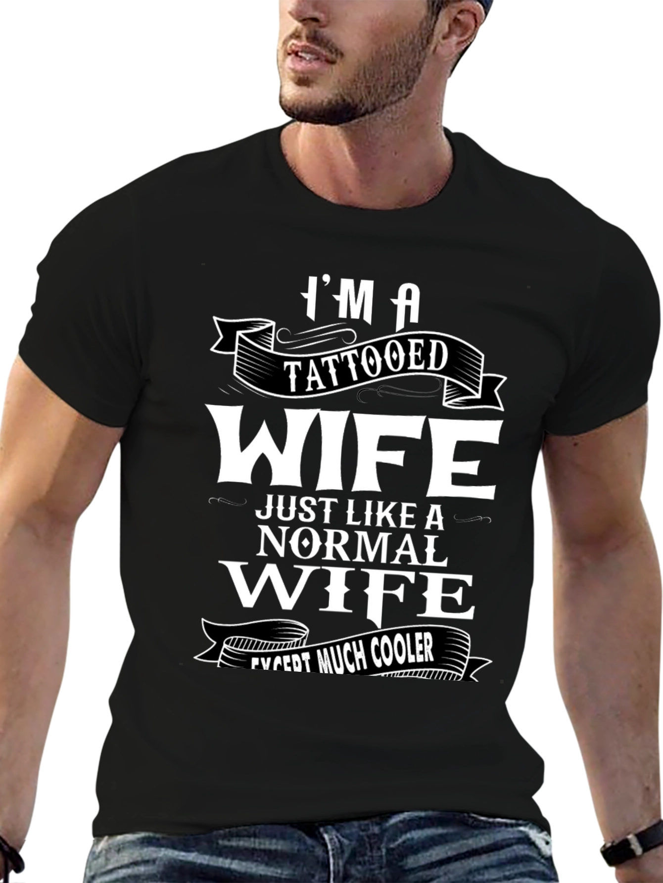 Im A Tattooed Wife Funny Graphic T-Shirt