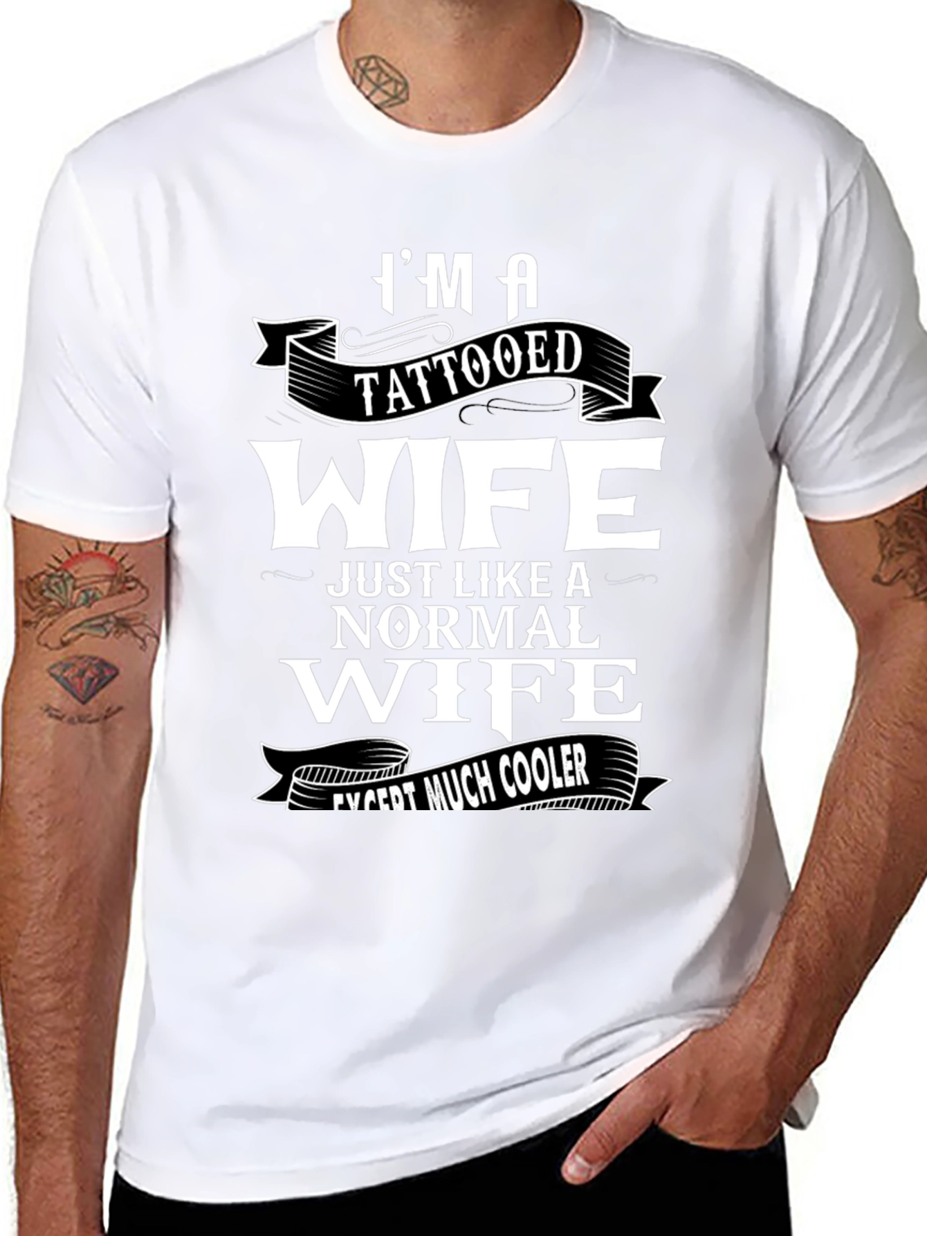 Im A Tattooed Wife Funny Graphic T-Shirt