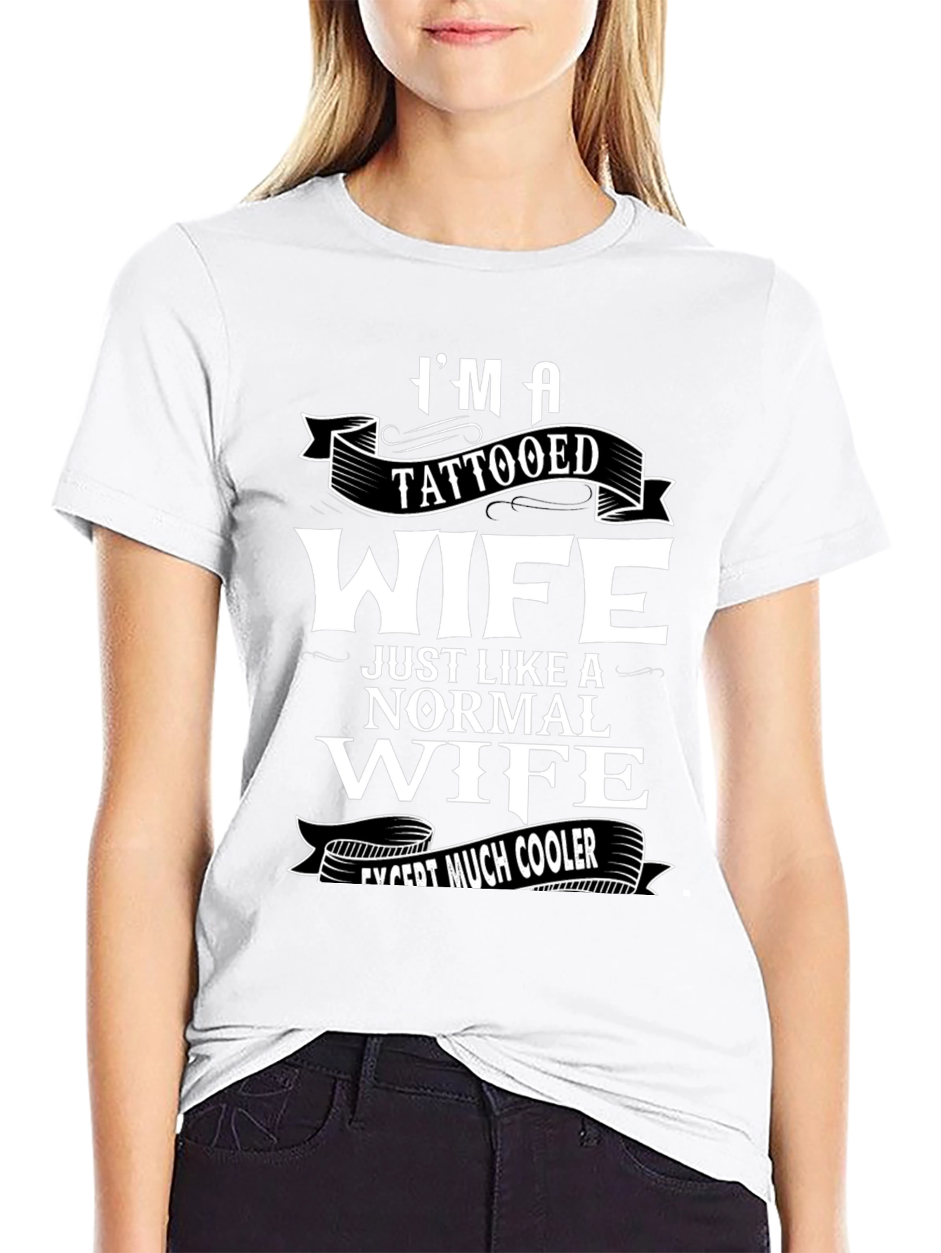 Im A Tattooed Wife Funny Graphic T-Shirt