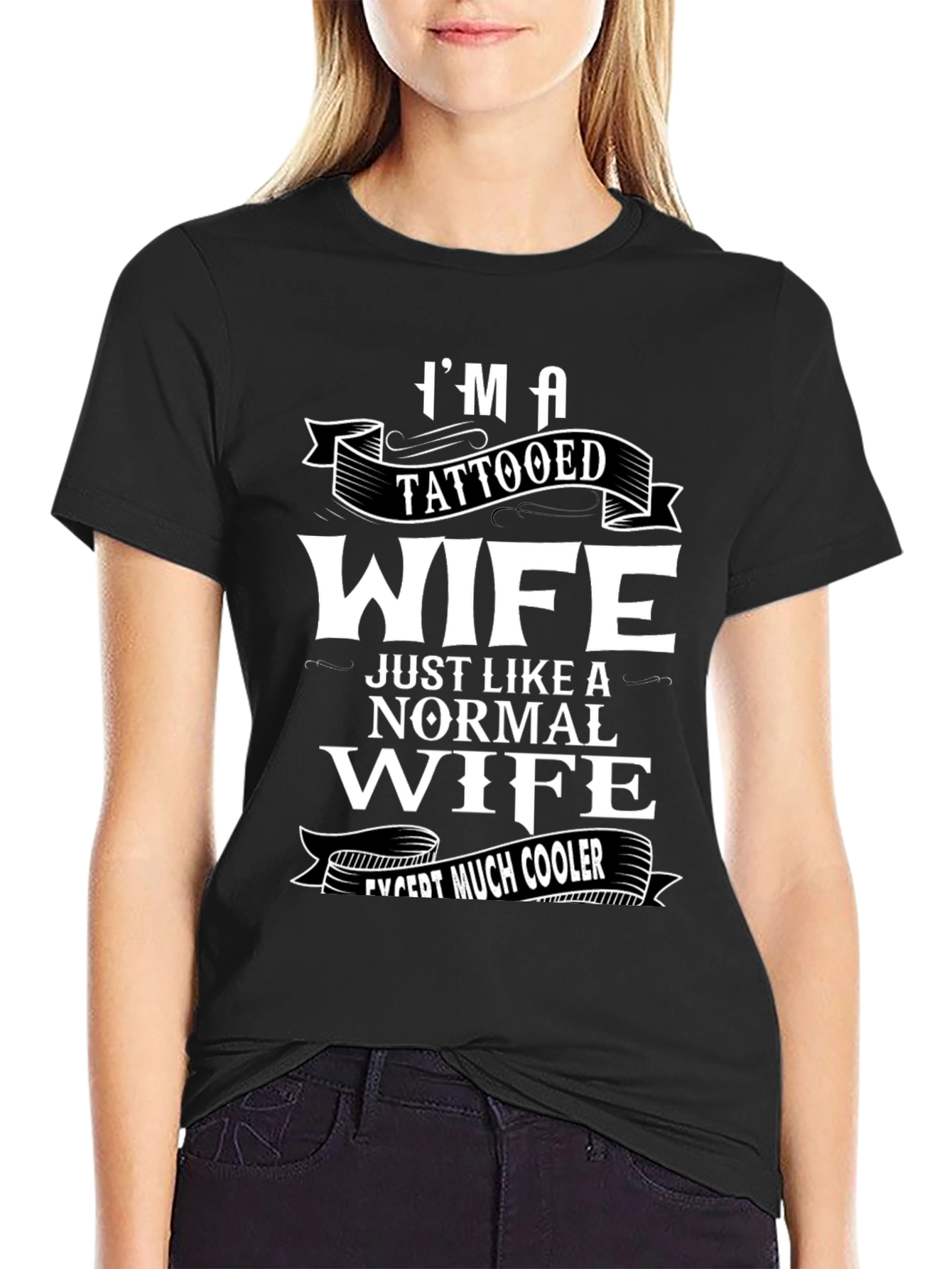 Im A Tattooed Wife Funny Graphic T-Shirt