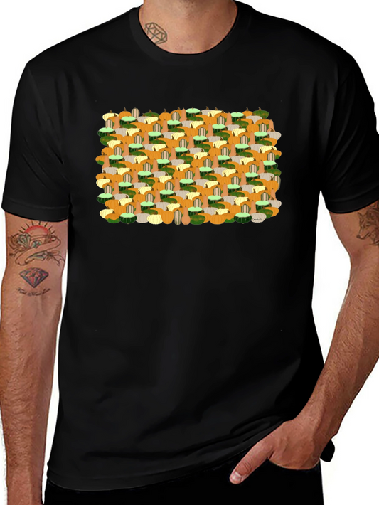 Fall Harvest Pumpkin Patch Pattern Tee