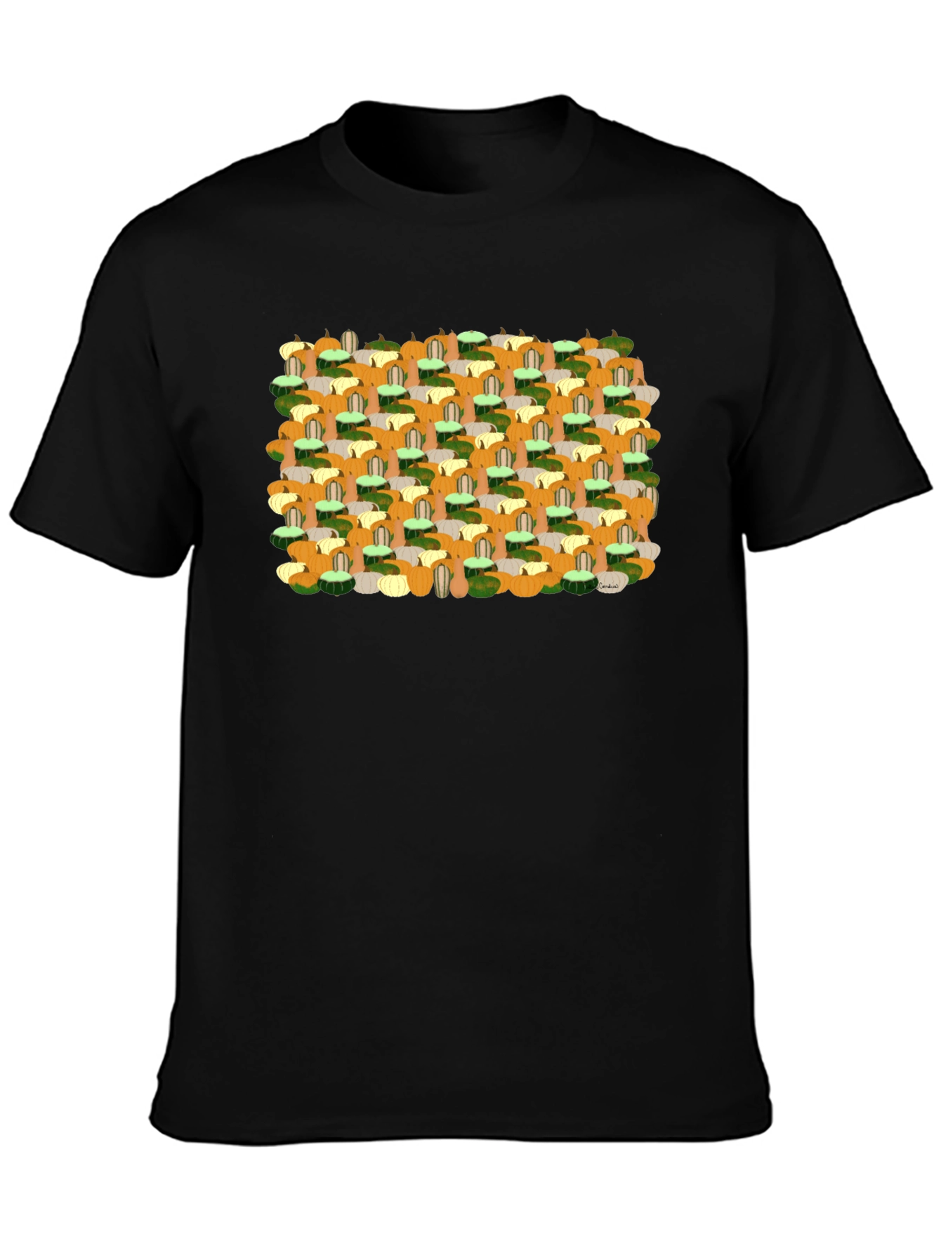 Fall Harvest Pumpkin Patch Pattern Tee