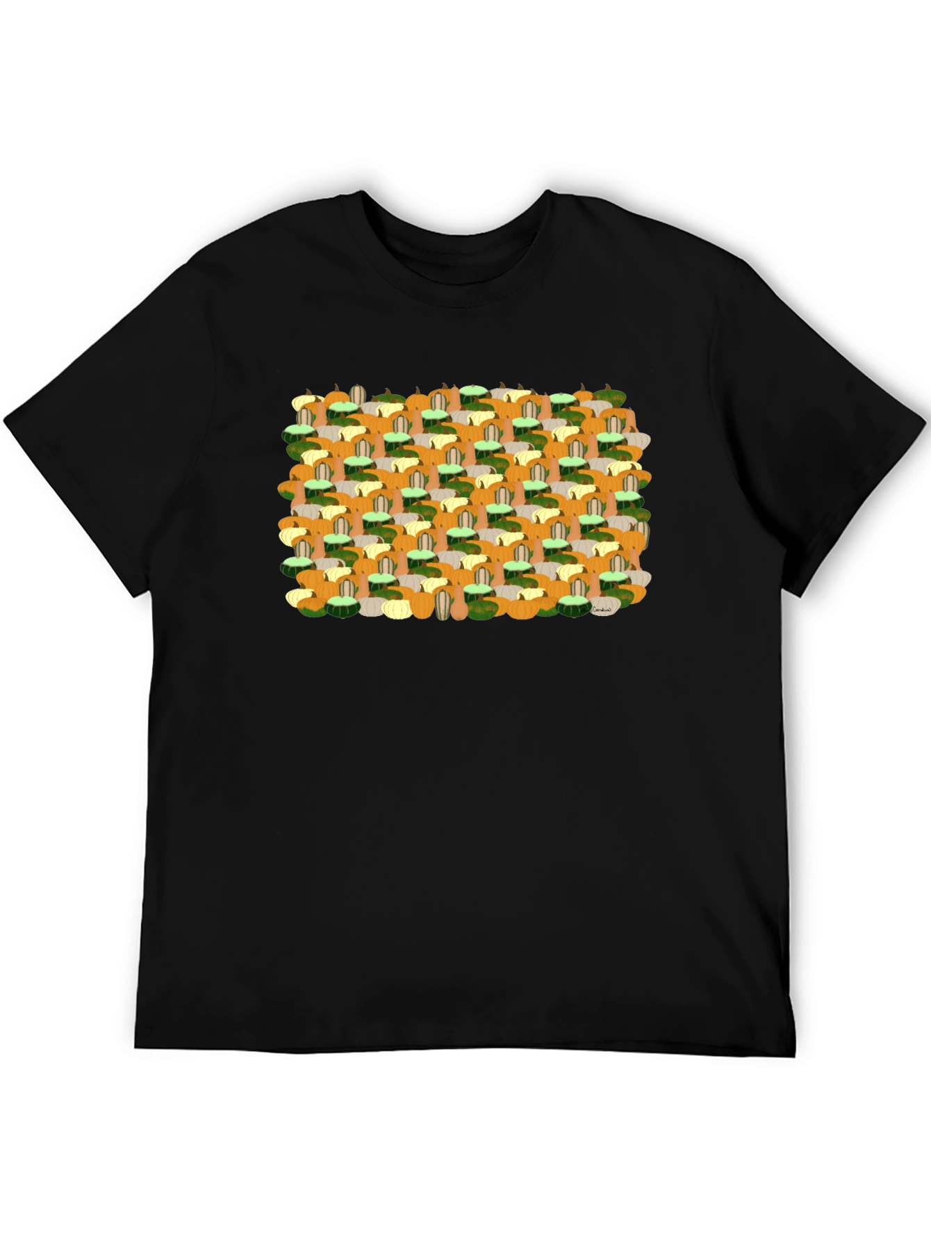 Fall Harvest Pumpkin Patch Pattern Tee