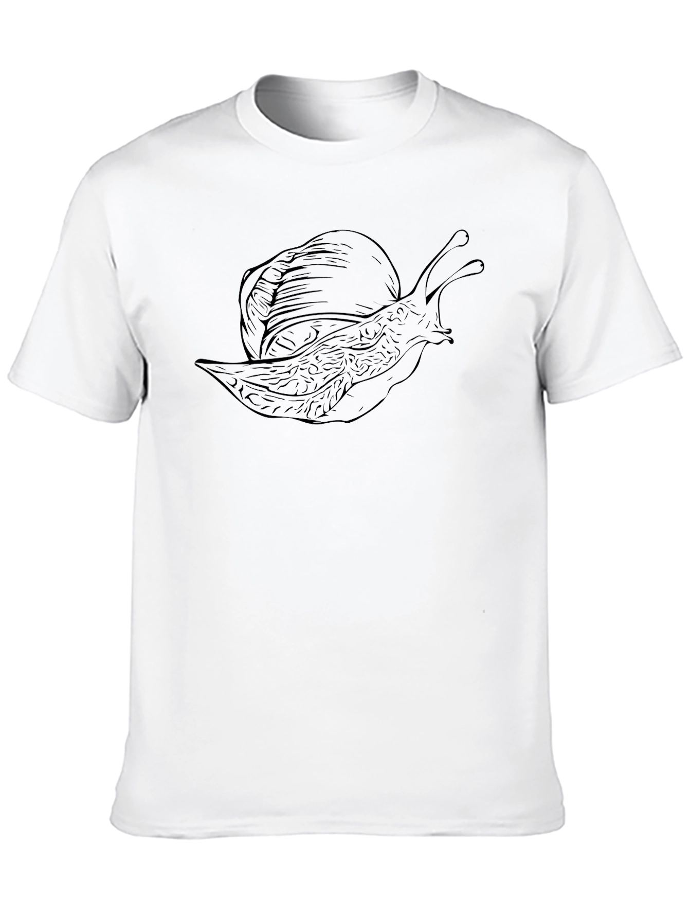 Black Snail Graphic Tee - Modern Mens Casual Wear