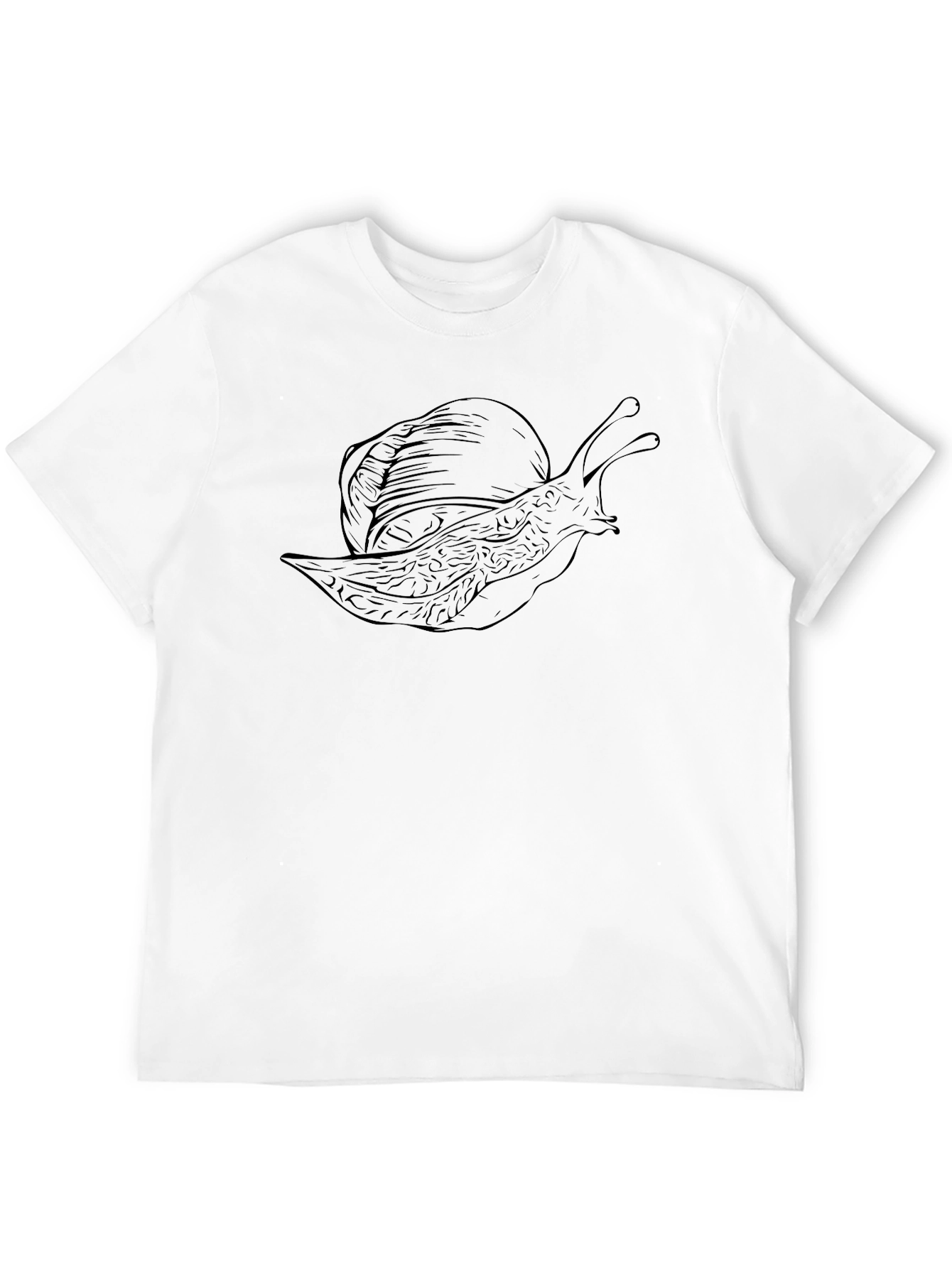 Black Snail Graphic Tee - Modern Mens Casual Wear