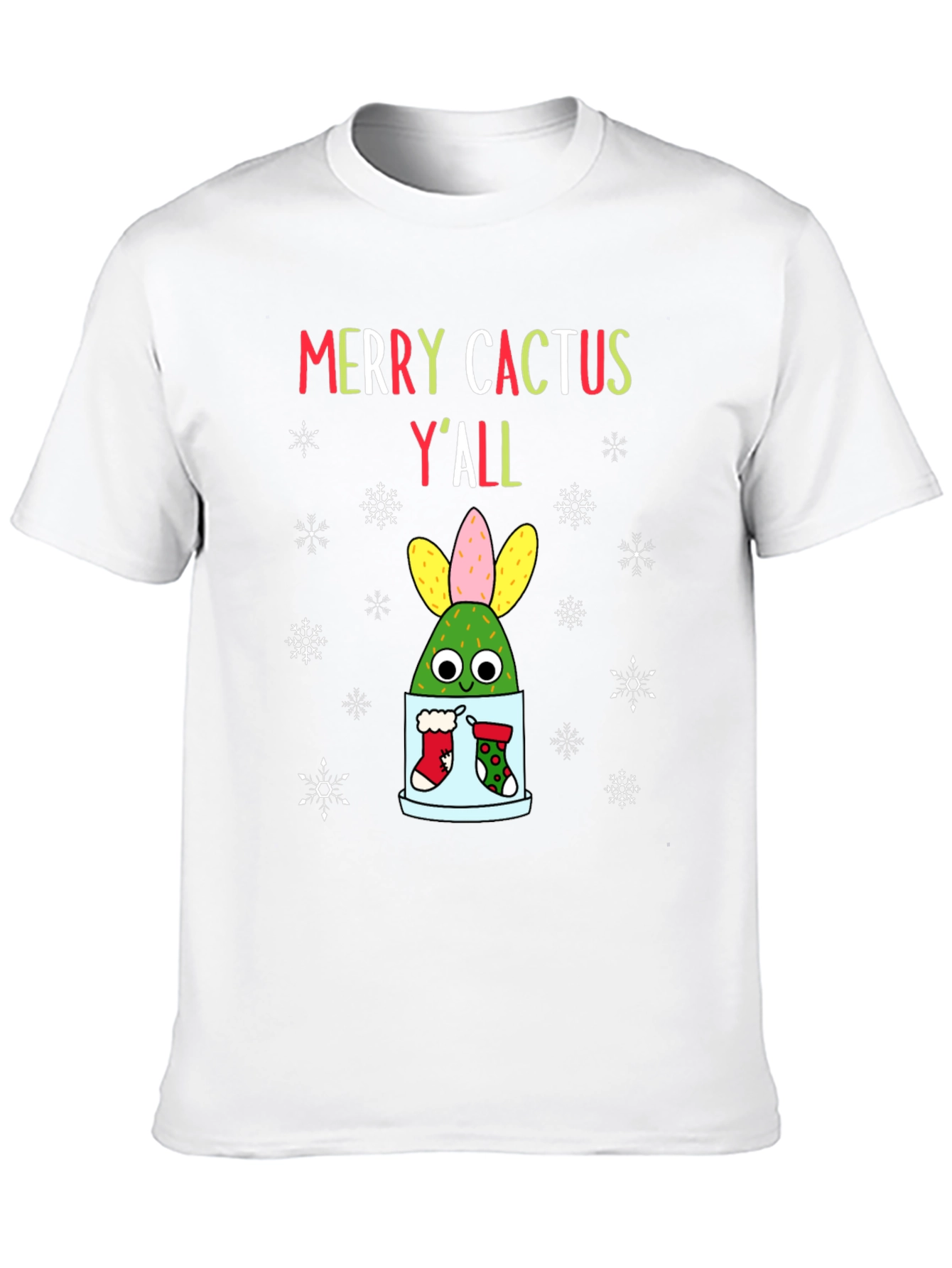 Merry Cactus Yall Christmas T-Shirt