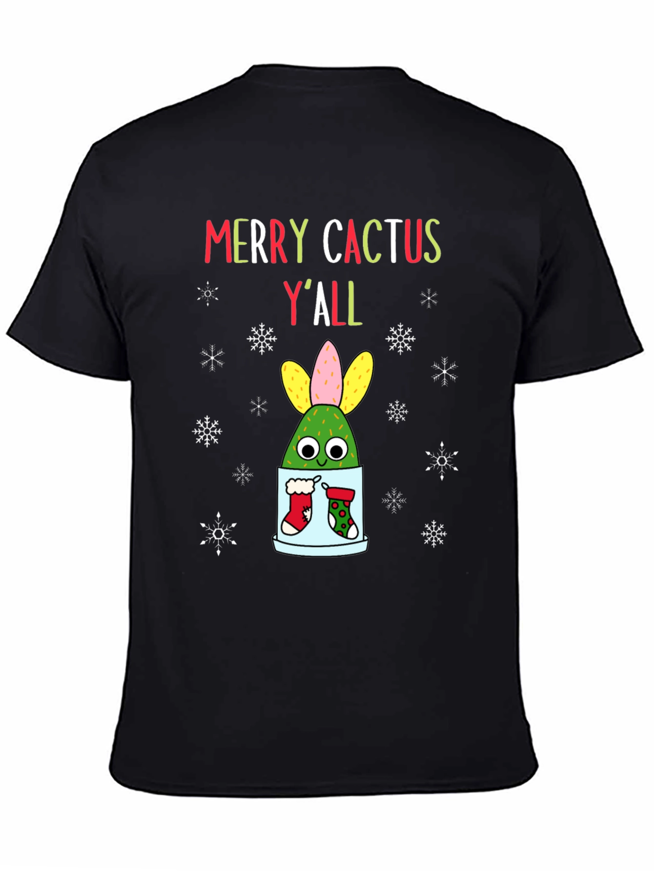 Merry Cactus Yall Christmas T-Shirt