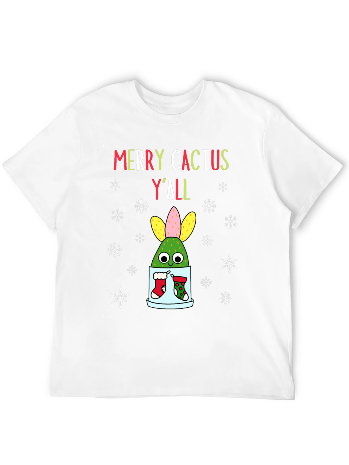 Merry Cactus Yall Christmas T-Shirt
