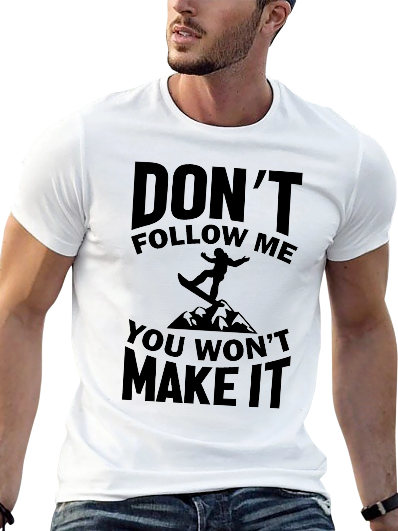 Dont Follow Me T-Shirt - Snowboarder Tee
