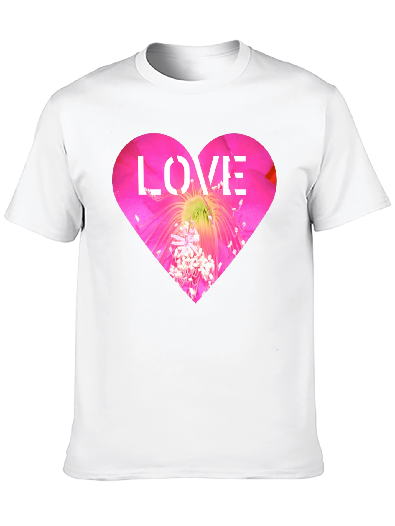 Floral Heart Love T-Shirt - Bold Graphic Tee
