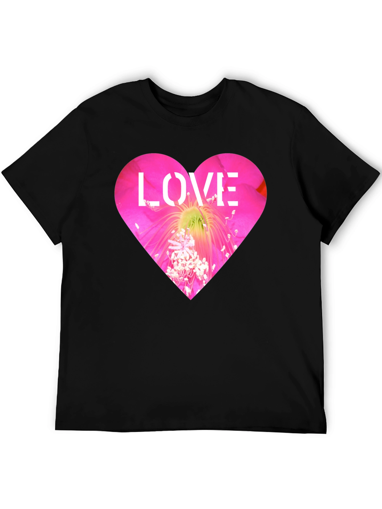 Floral Heart Love T-Shirt - Bold Graphic Tee