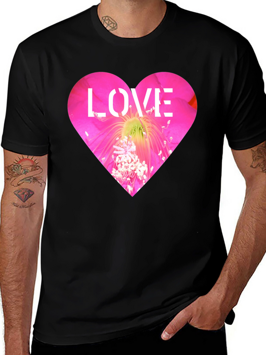 Floral Heart Love T-Shirt - Bold Graphic Tee