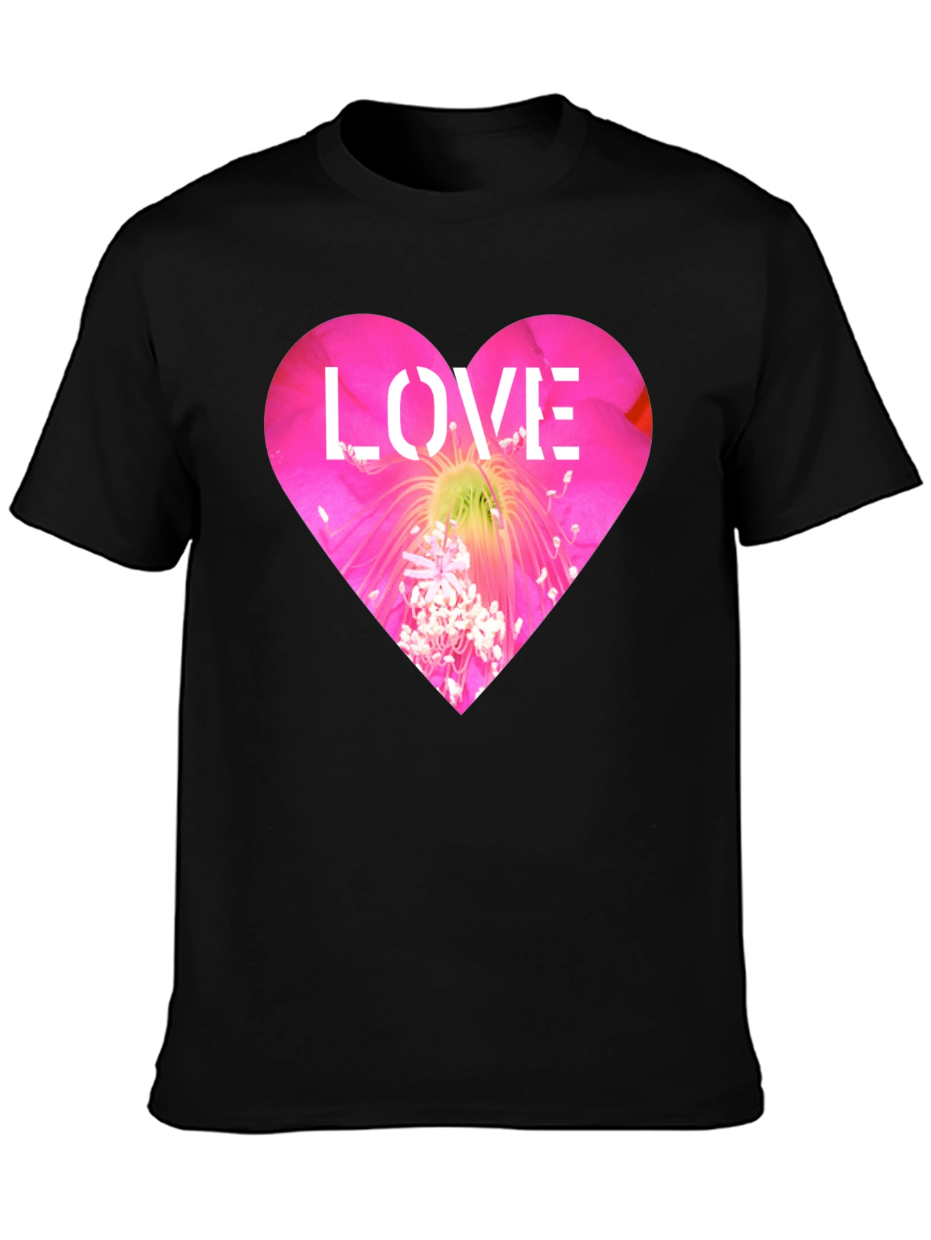 Floral Heart Love T-Shirt - Bold Graphic Tee