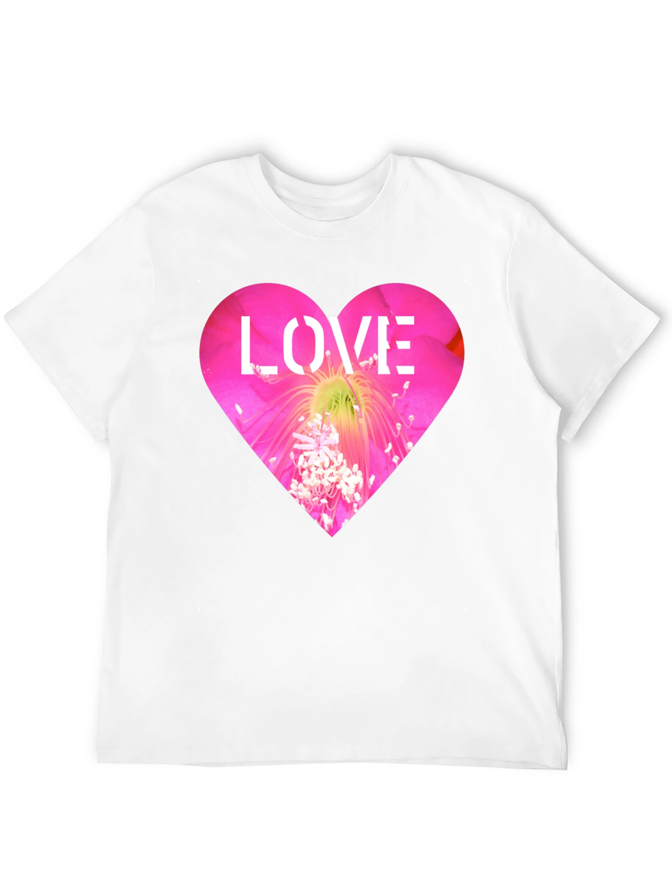Floral Heart Love T-Shirt - Bold Graphic Tee