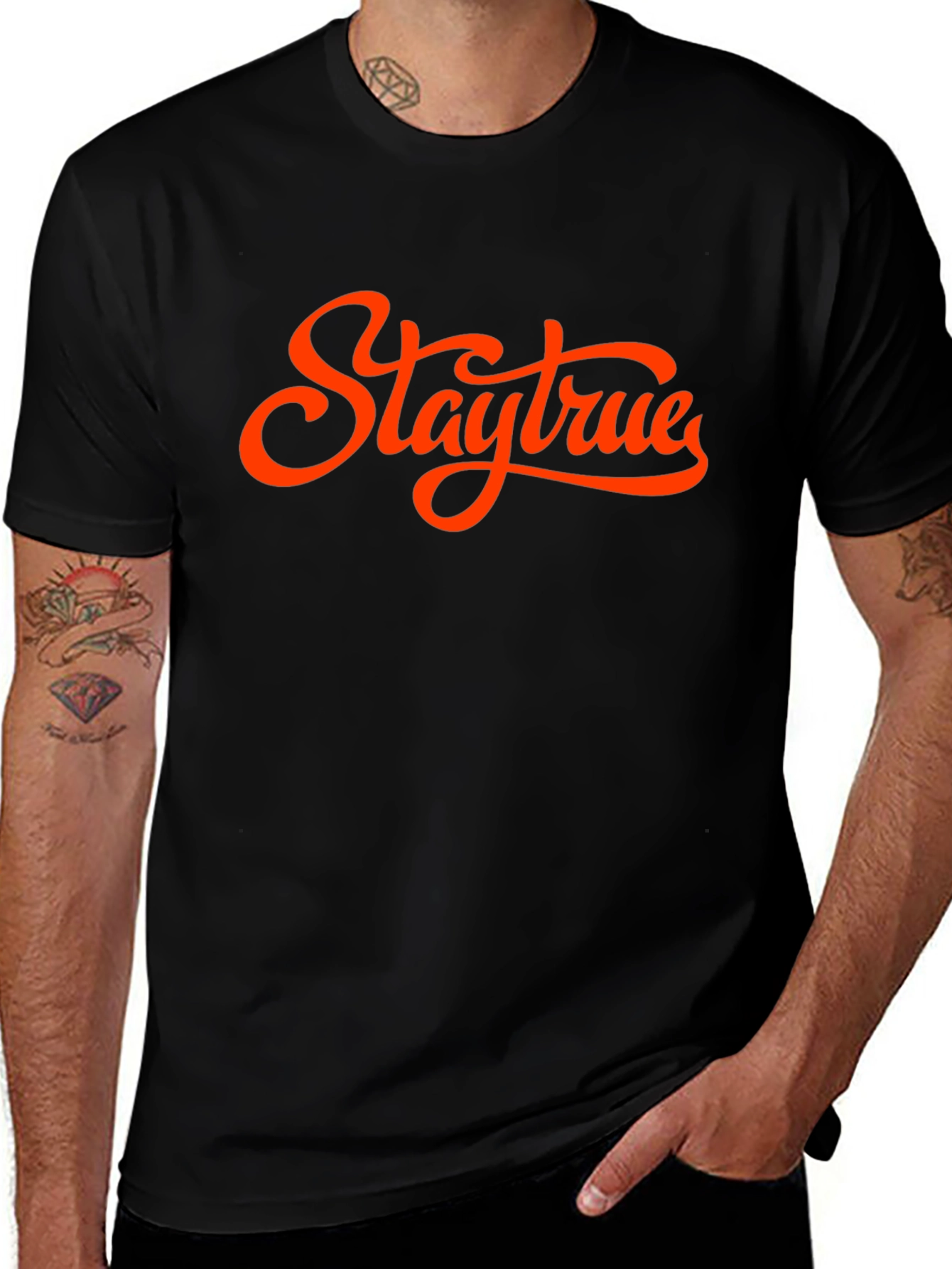 Stay True Graphic T-Shirt - Casual Menswear