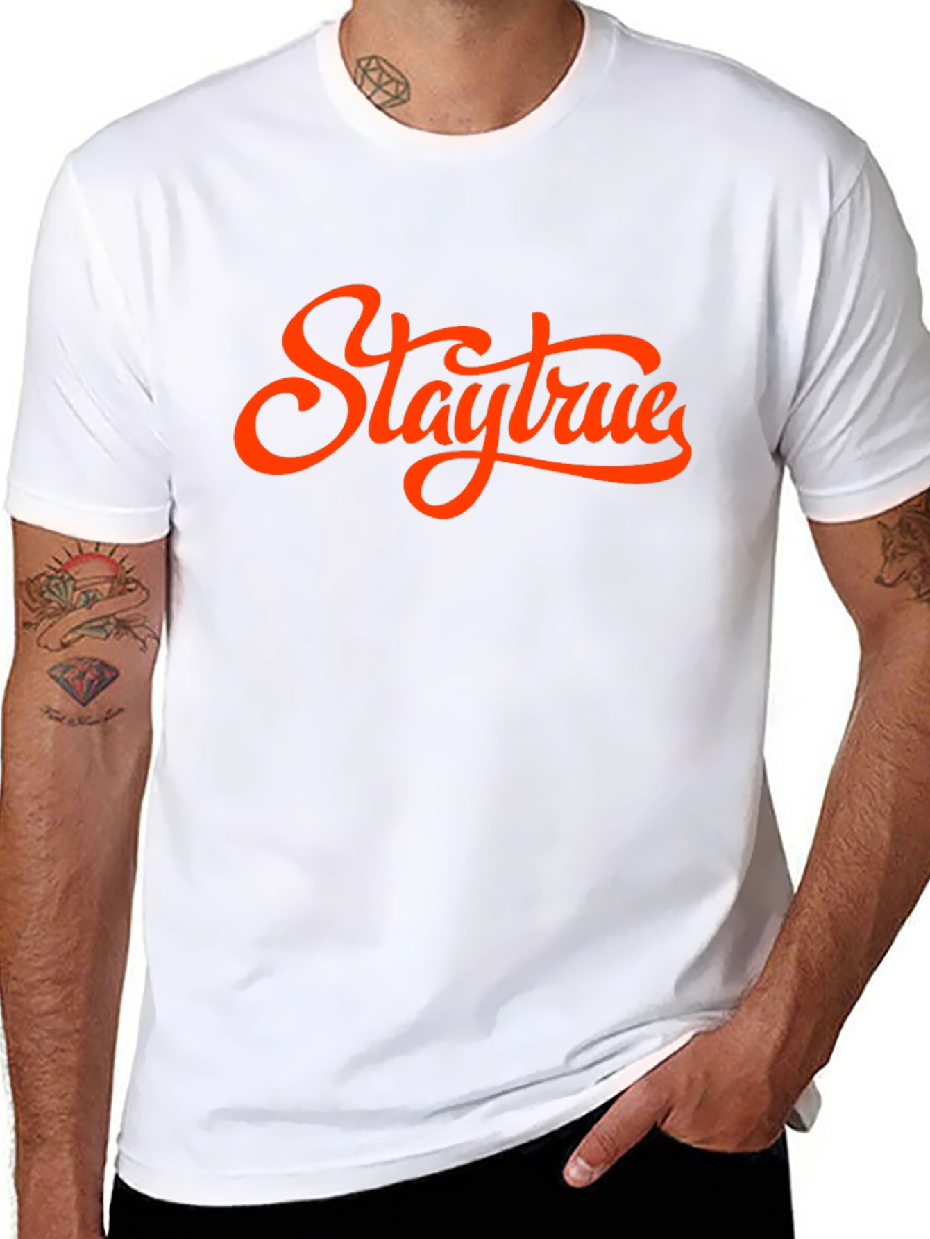 Stay True Graphic T-Shirt - Casual Menswear