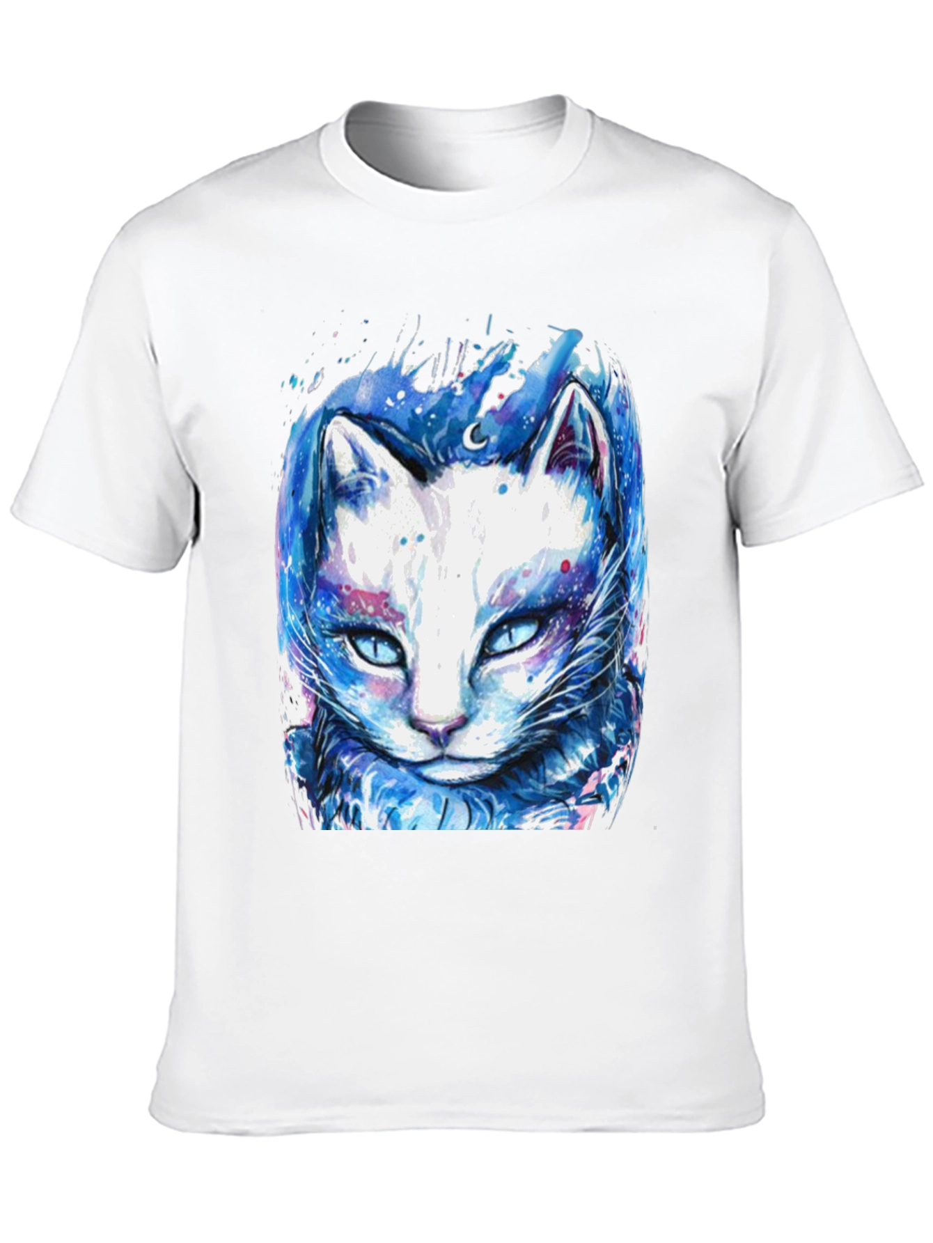 Cosmic Cat T-Shirt - Galaxy Feline Design