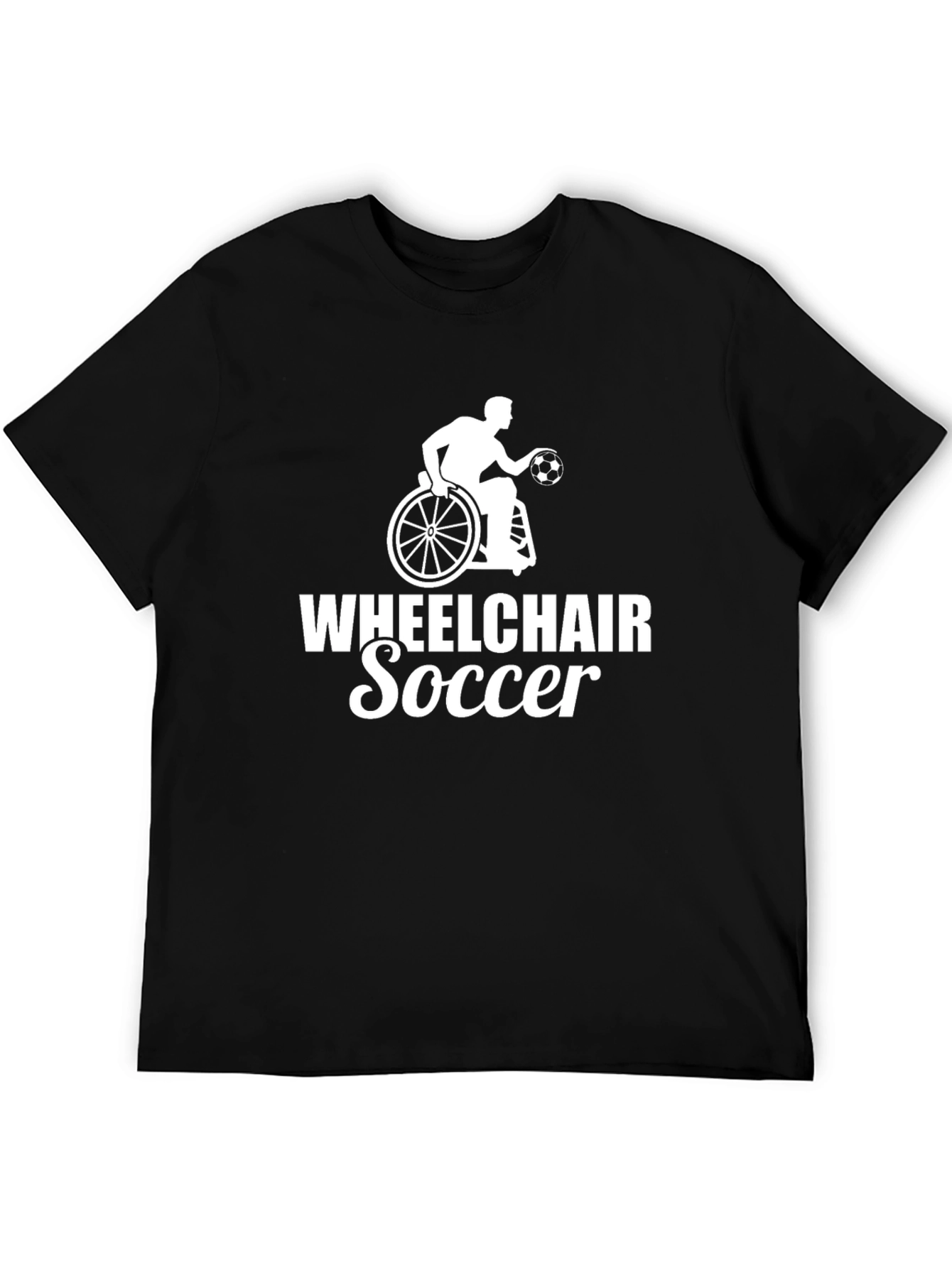 Wheelchair Soccer Graphic Tee - Black