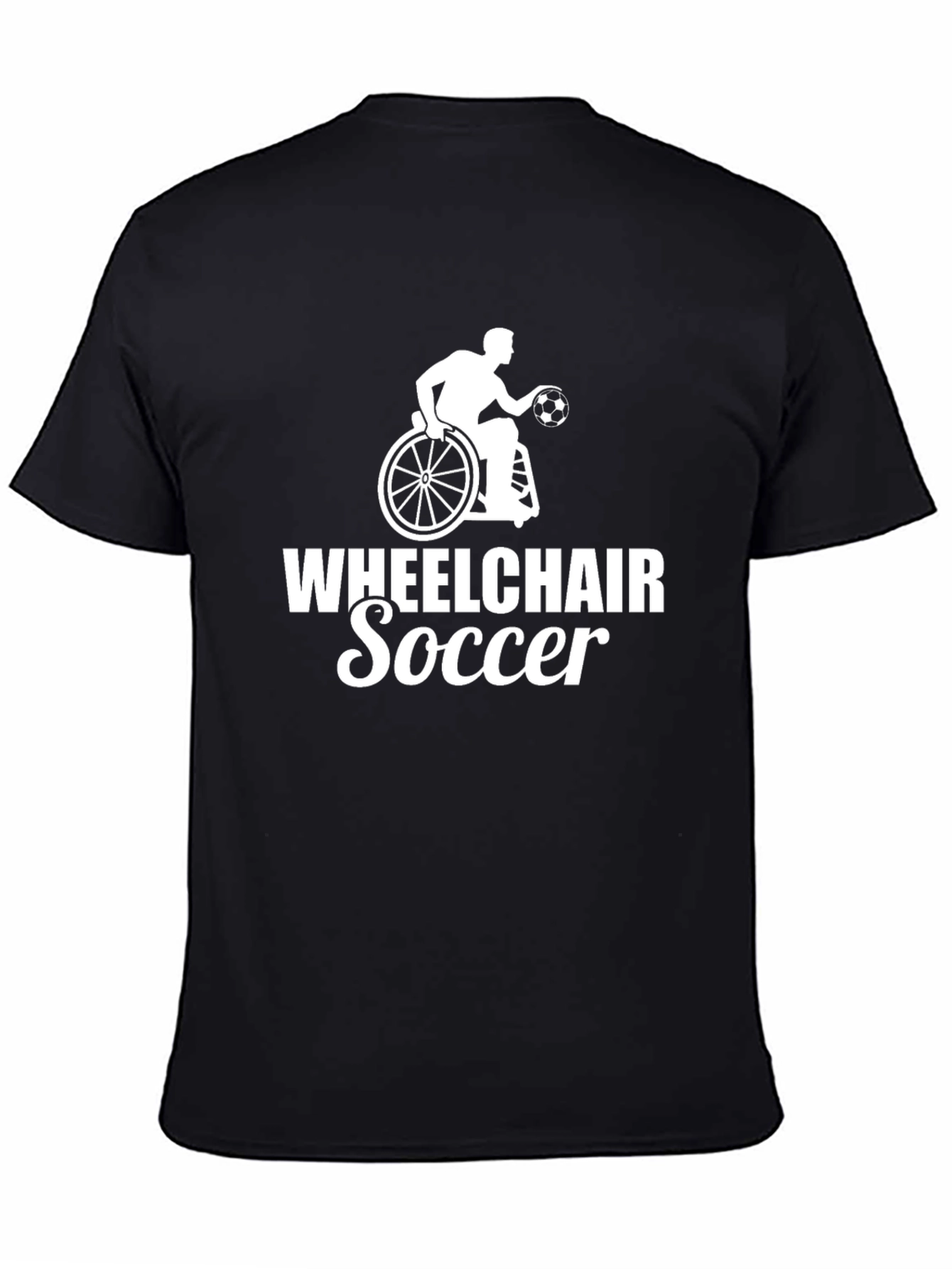 Wheelchair Soccer Graphic Tee - Black