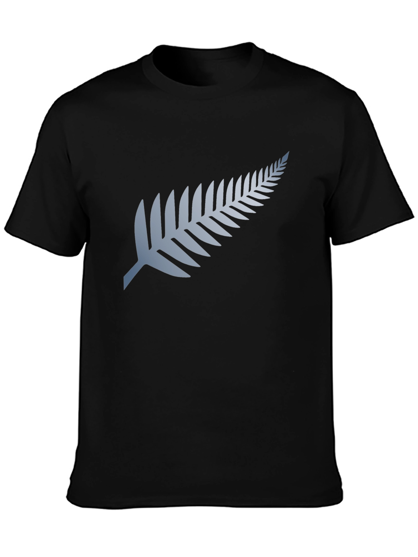 Silver Fern Black Tee - New Zealand Style