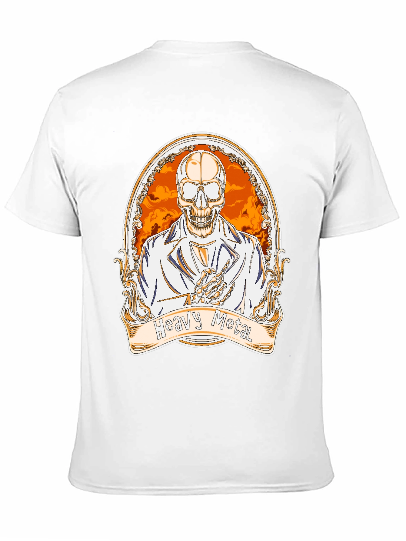 Heavy Metal Skeleton Graphic Tee
